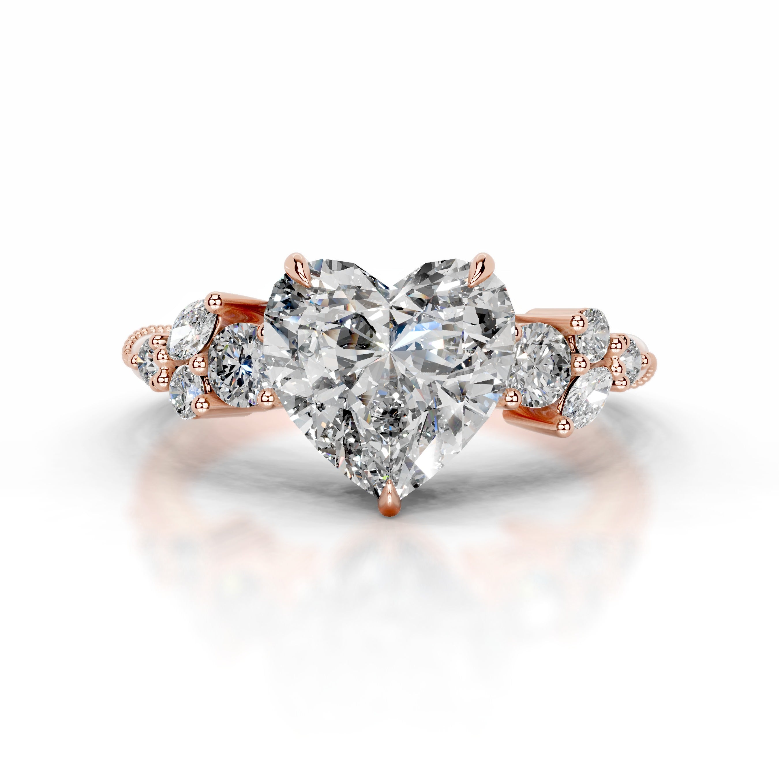 Belita Diamond Engagement Ring - 14K Rose Gold