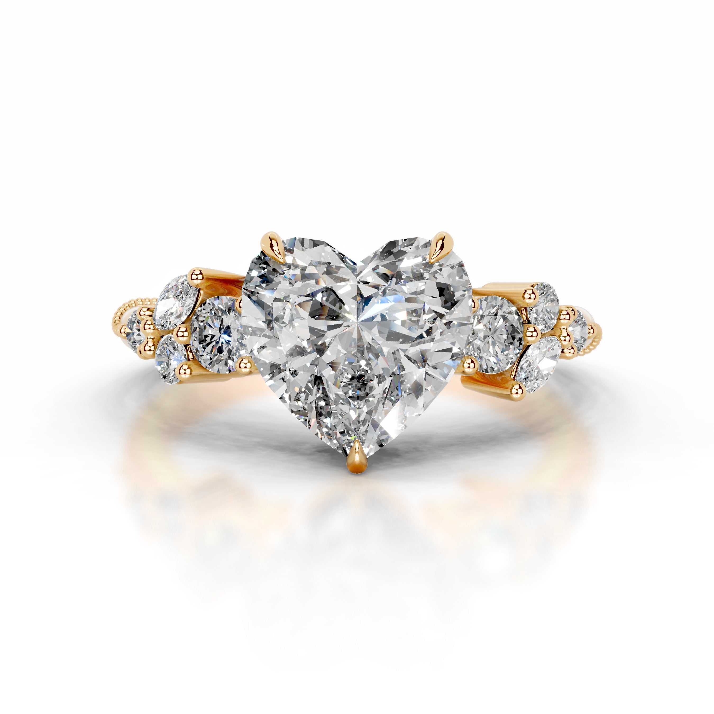 Belita Diamond Engagement Ring - 18K Yellow Gold