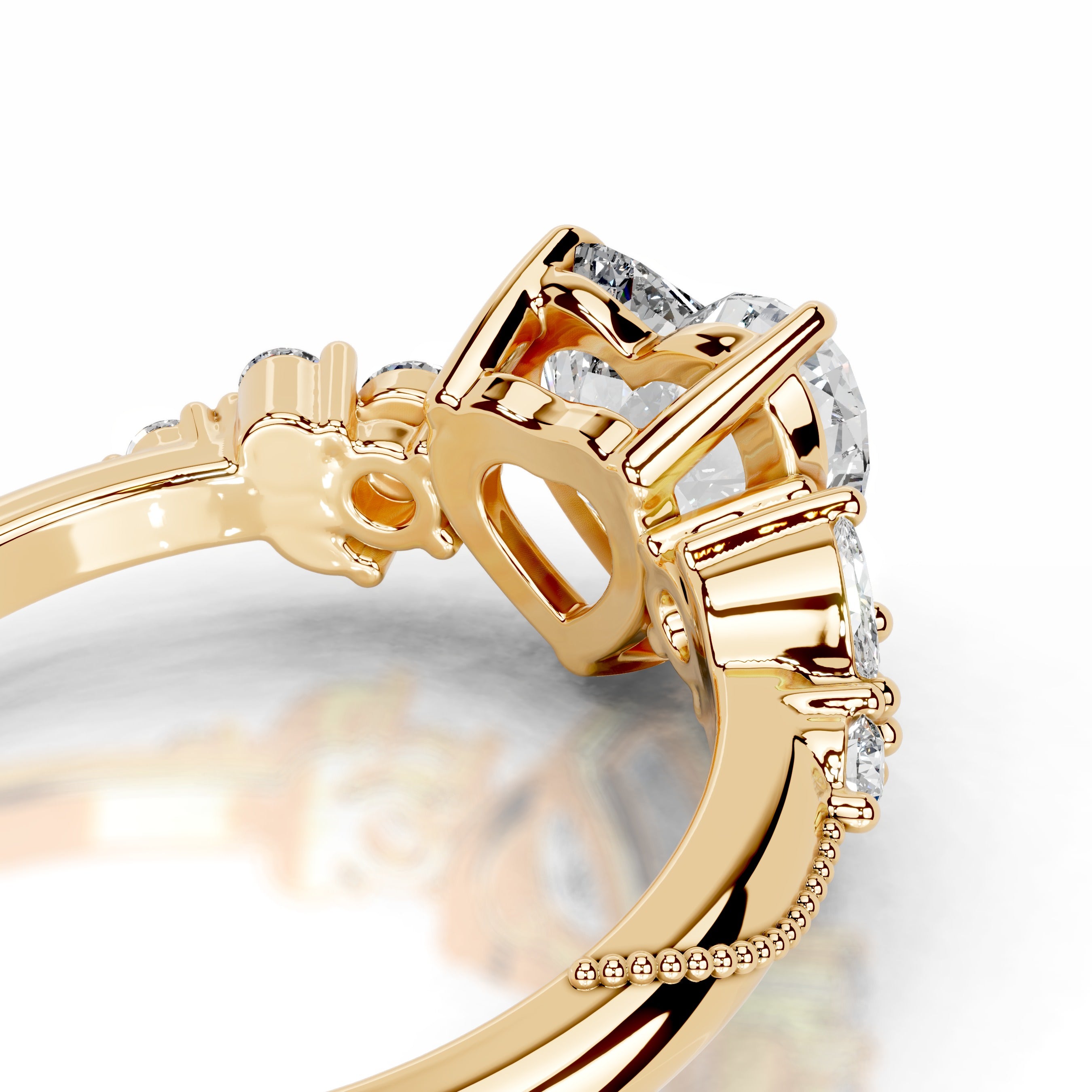 Belita Diamond Engagement Ring - 18K Yellow Gold