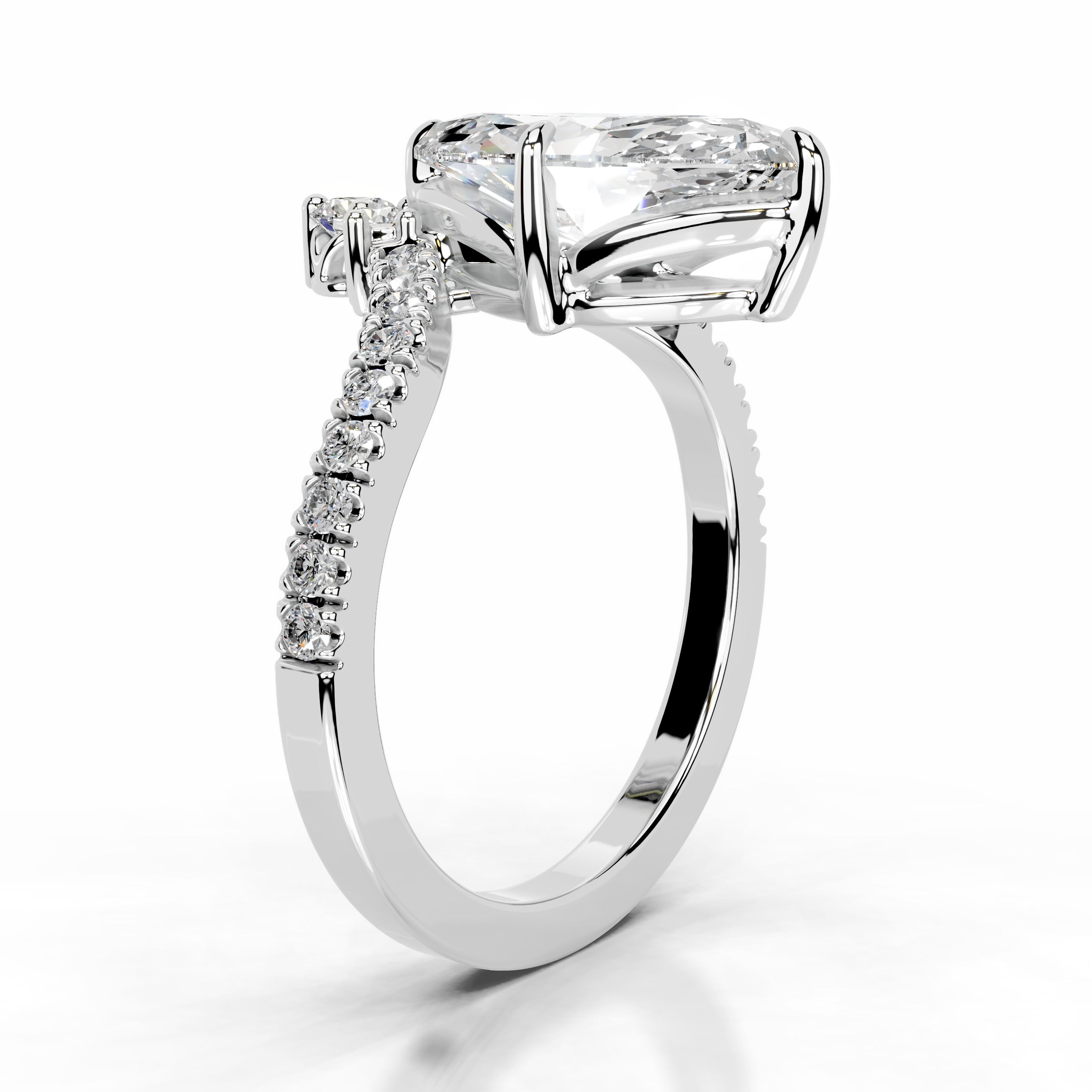 Tia Diamond Engagement Ring - Platinum