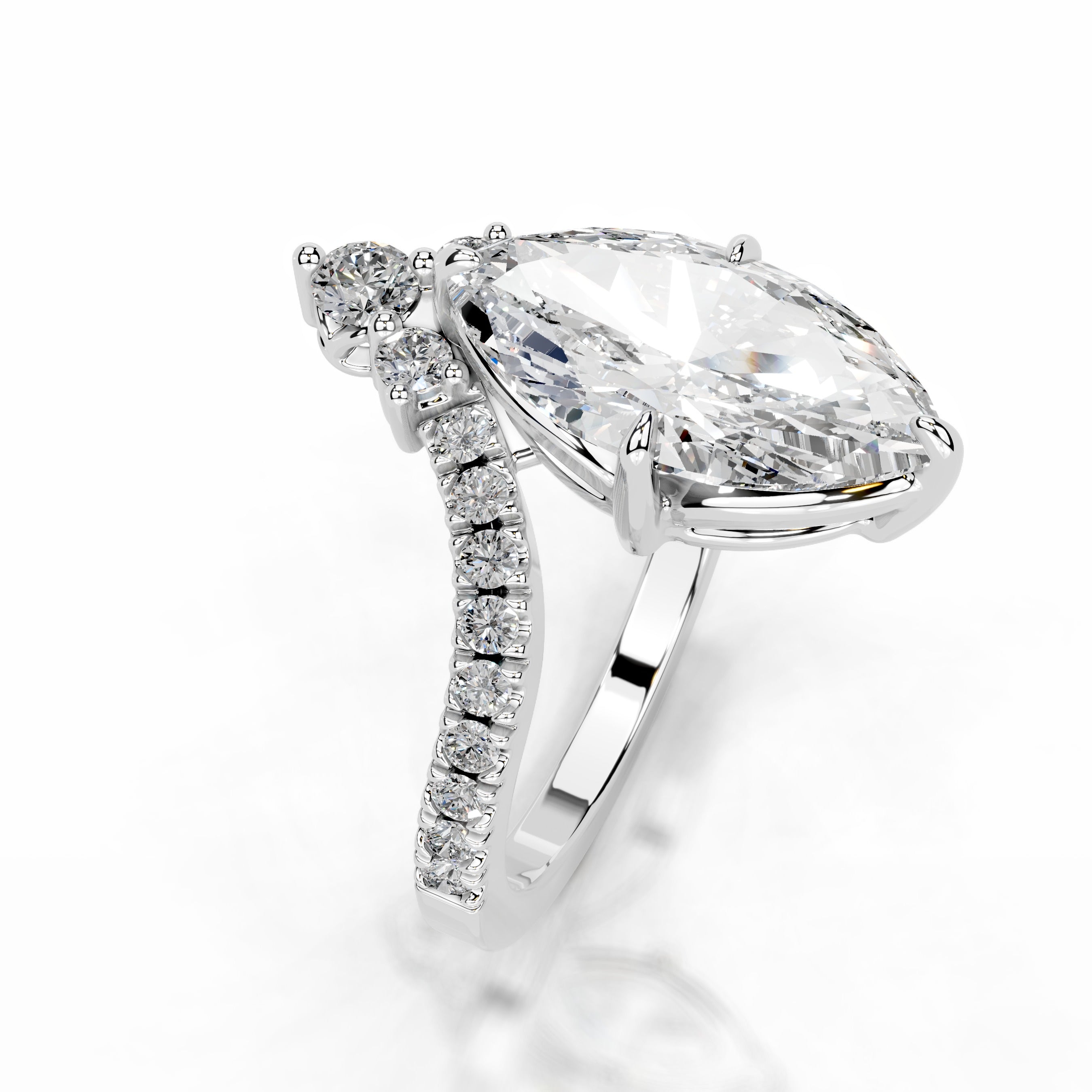 Tia Diamond Engagement Ring - Platinum