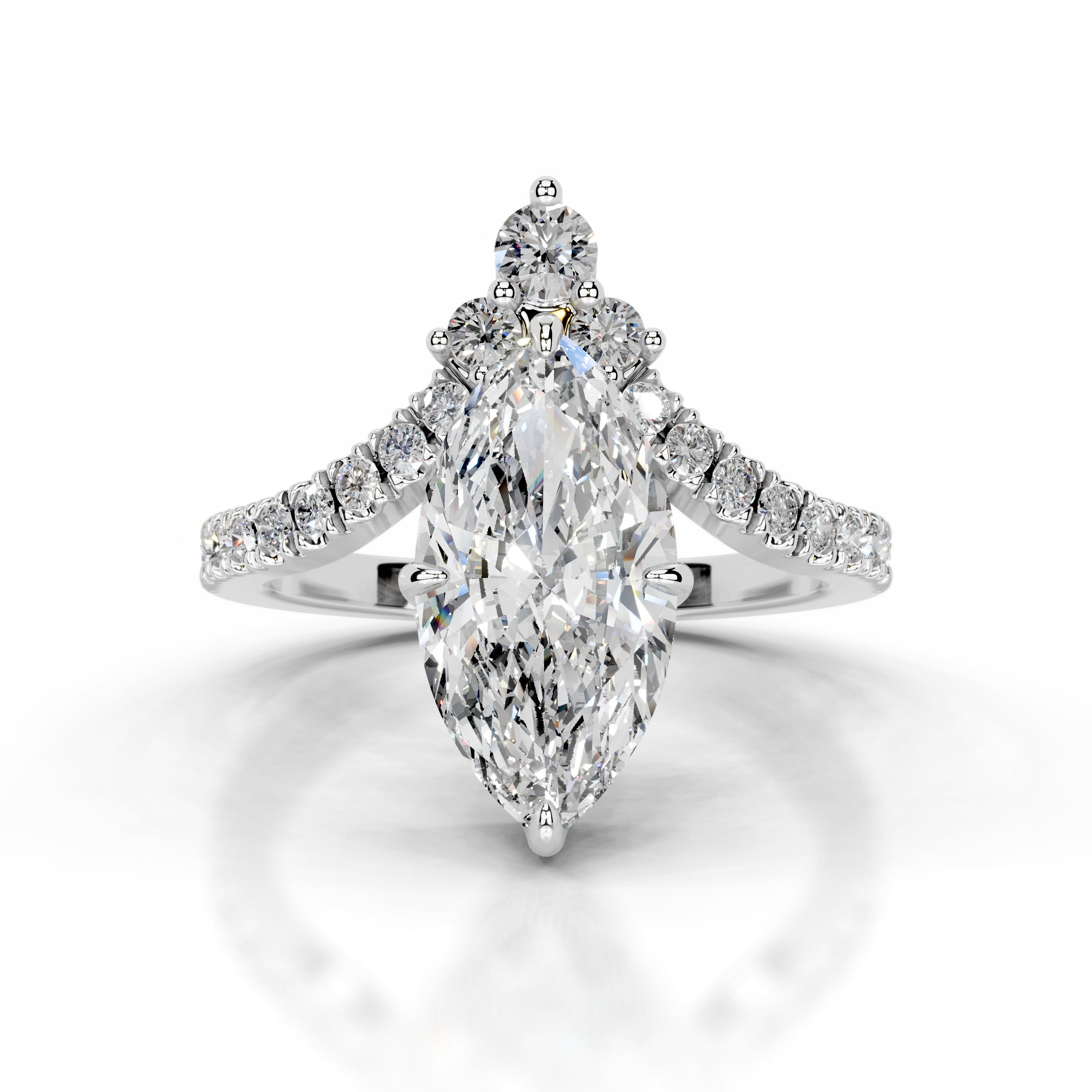 Tia Diamond Engagement Ring - Platinum