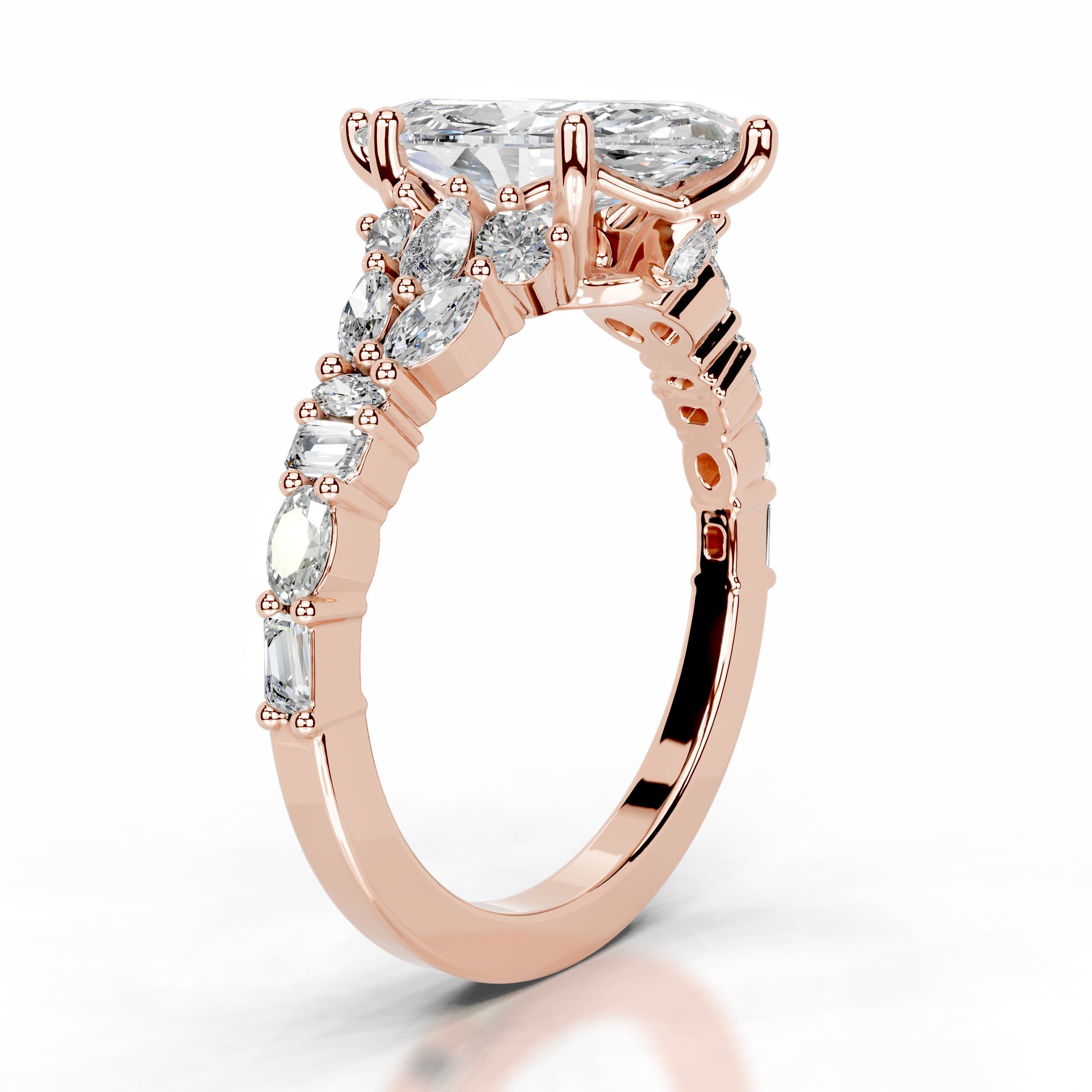 Tula Diamond Engagement Ring - 14K Rose Gold