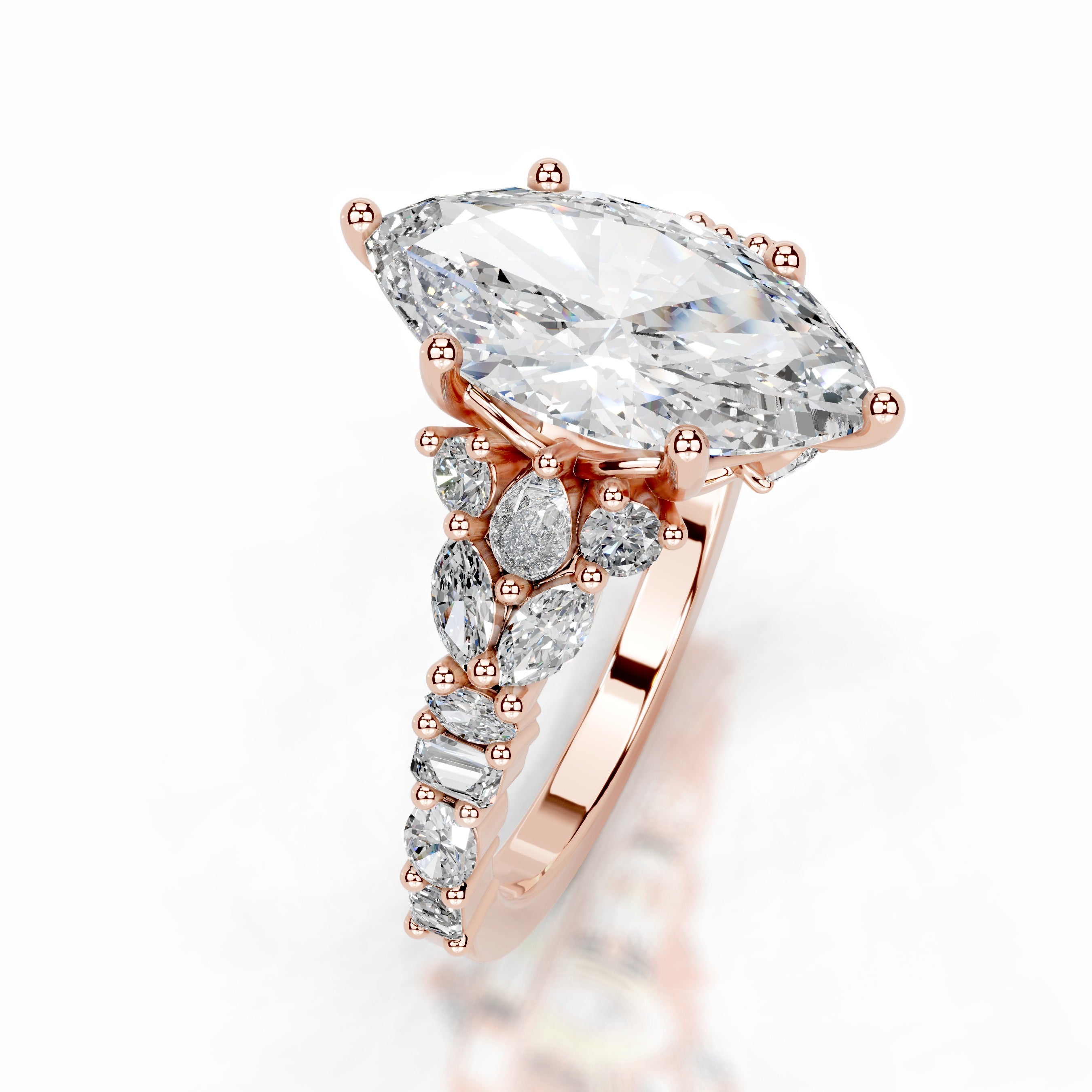 Tula Diamond Engagement Ring - 14K Rose Gold