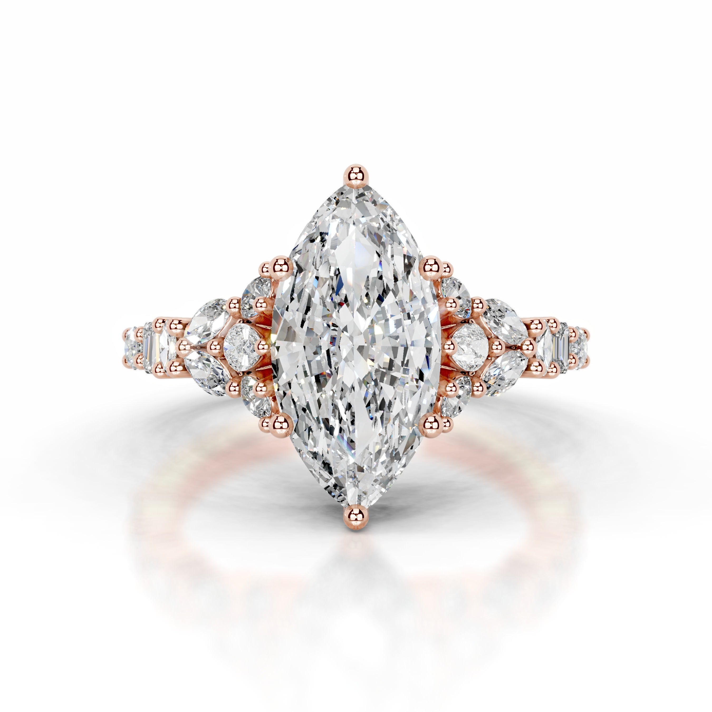 Tula Diamond Engagement Ring - 14K Rose Gold