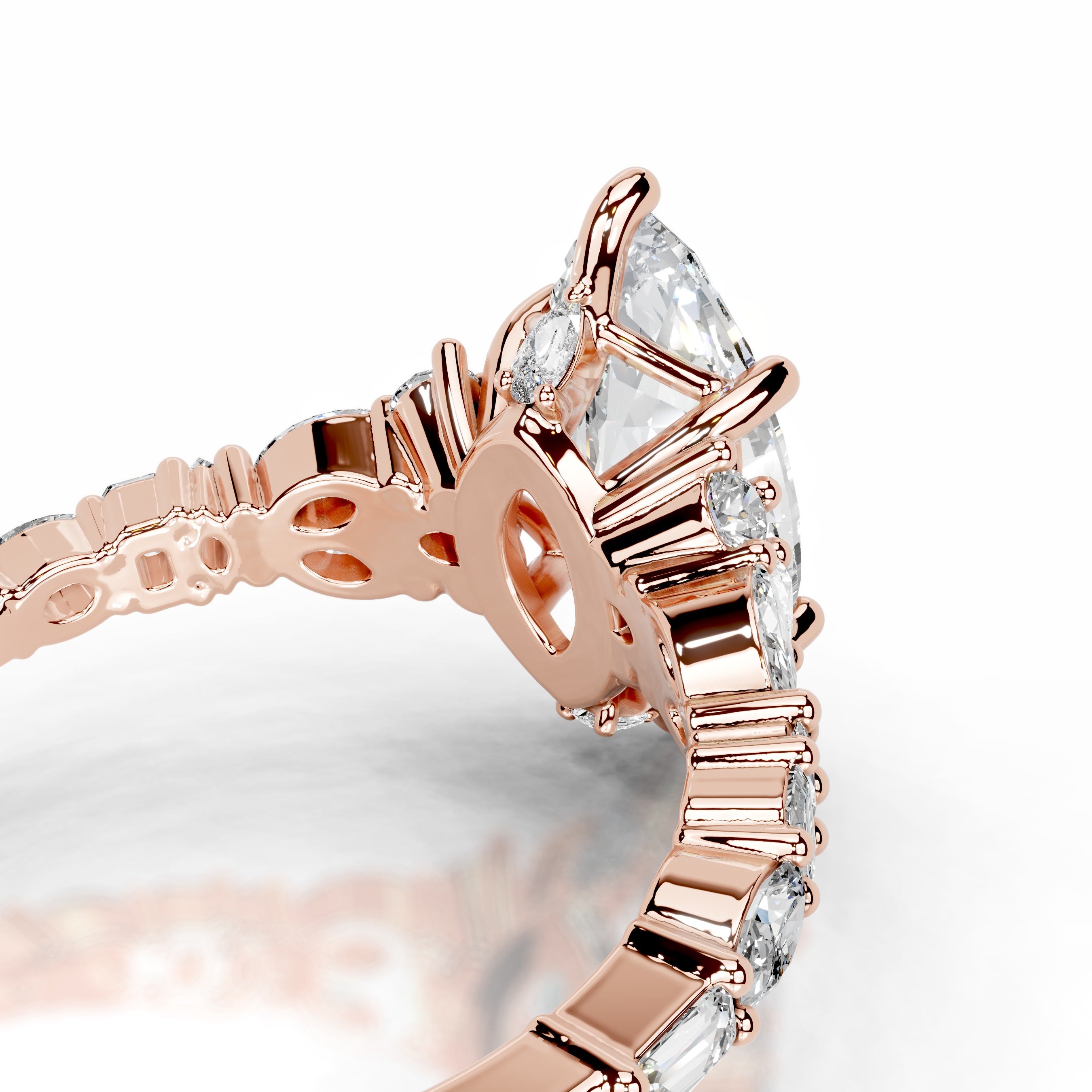 Tula Diamond Engagement Ring - 14K Rose Gold