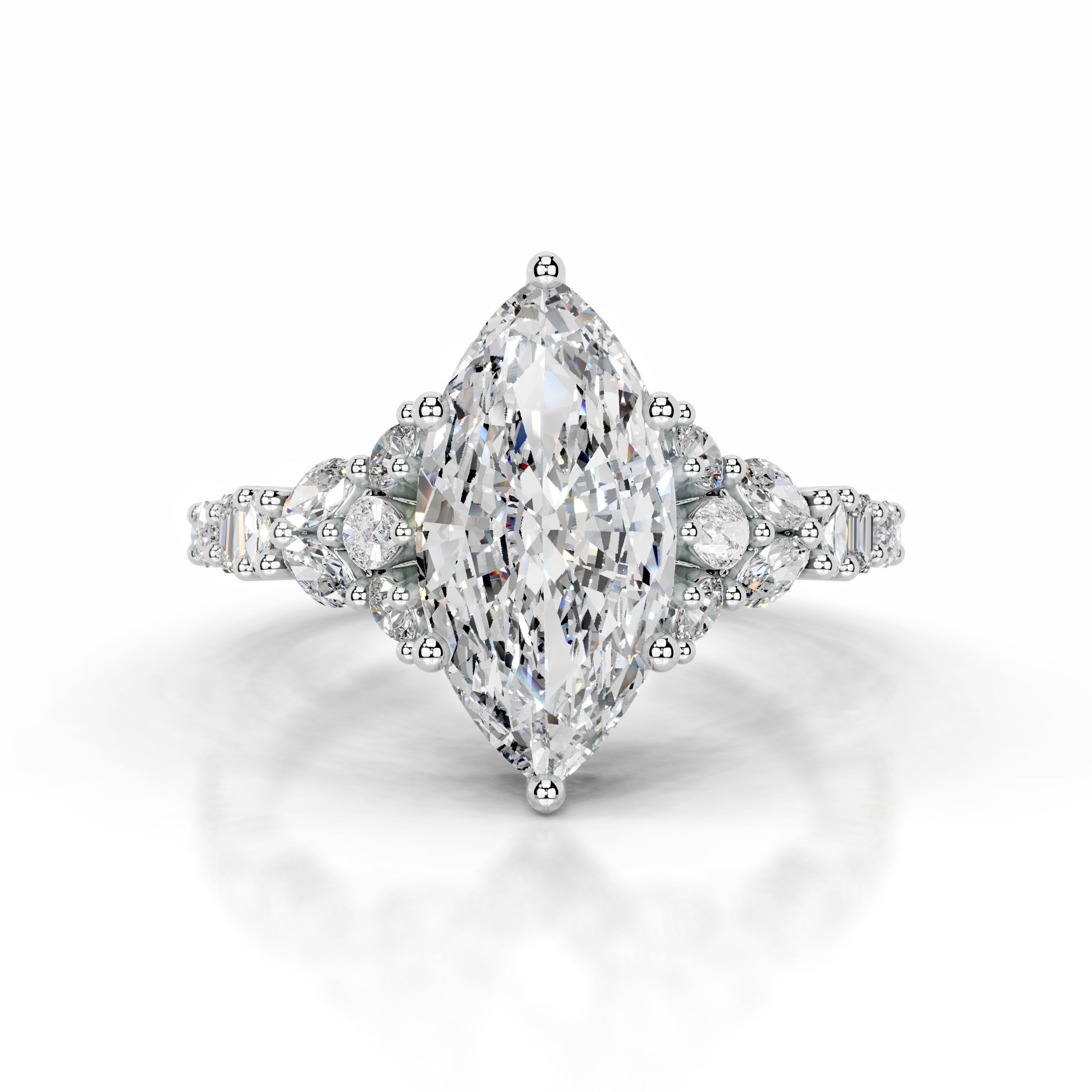 Tula Diamond Engagement Ring - 14 White Gold