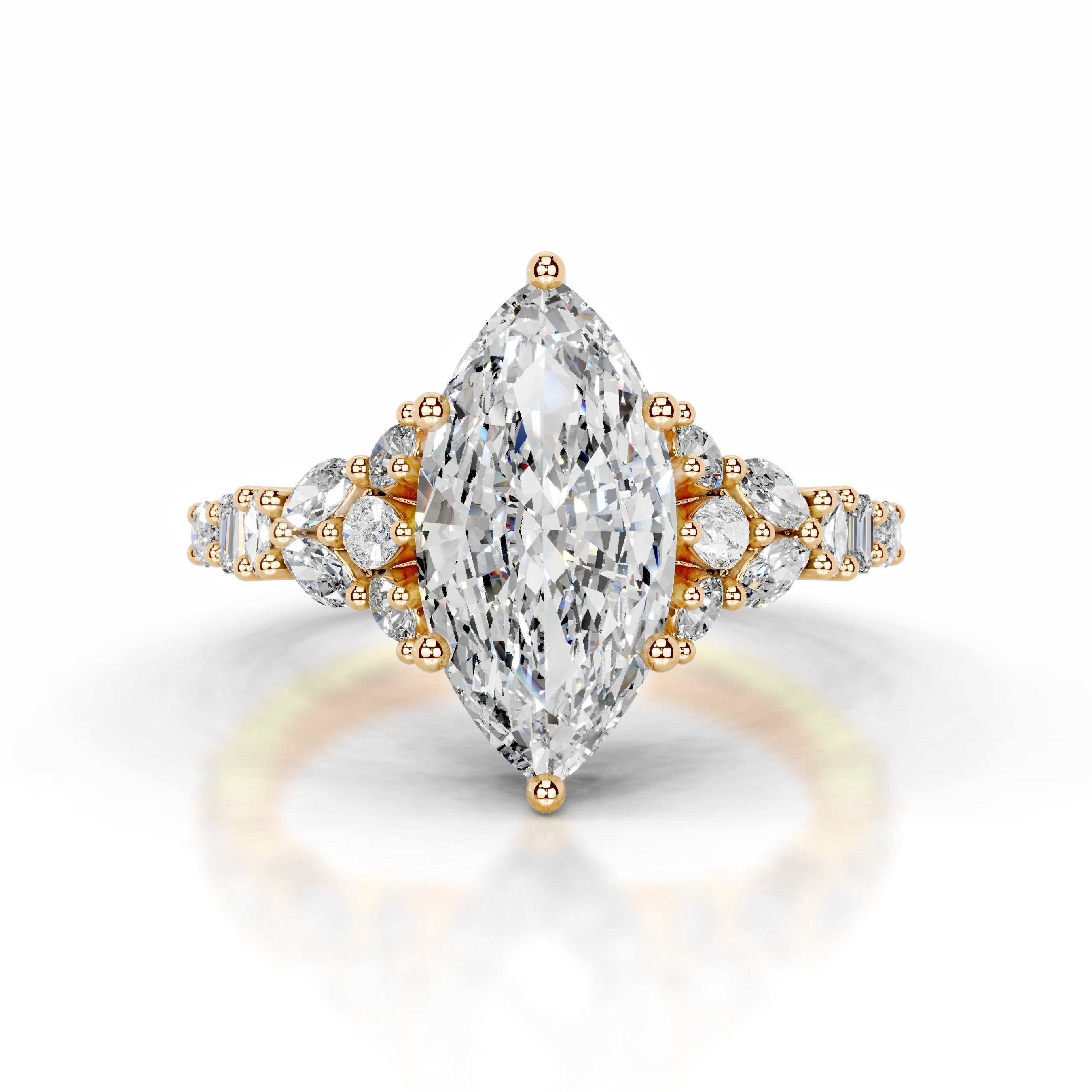 Tula Diamond Engagement Ring - 18K Yellow Gold