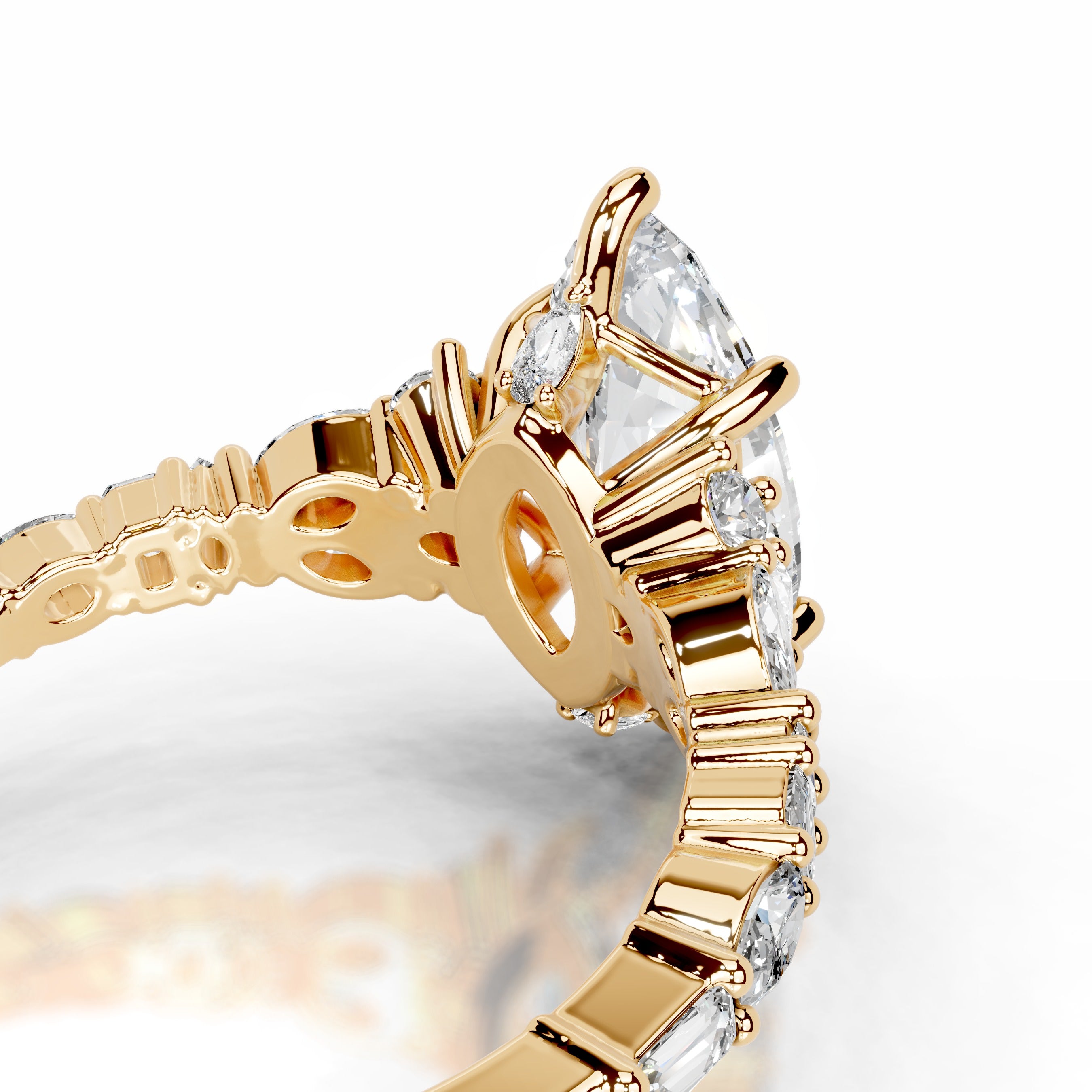 Tula Diamond Engagement Ring - 18K Yellow Gold