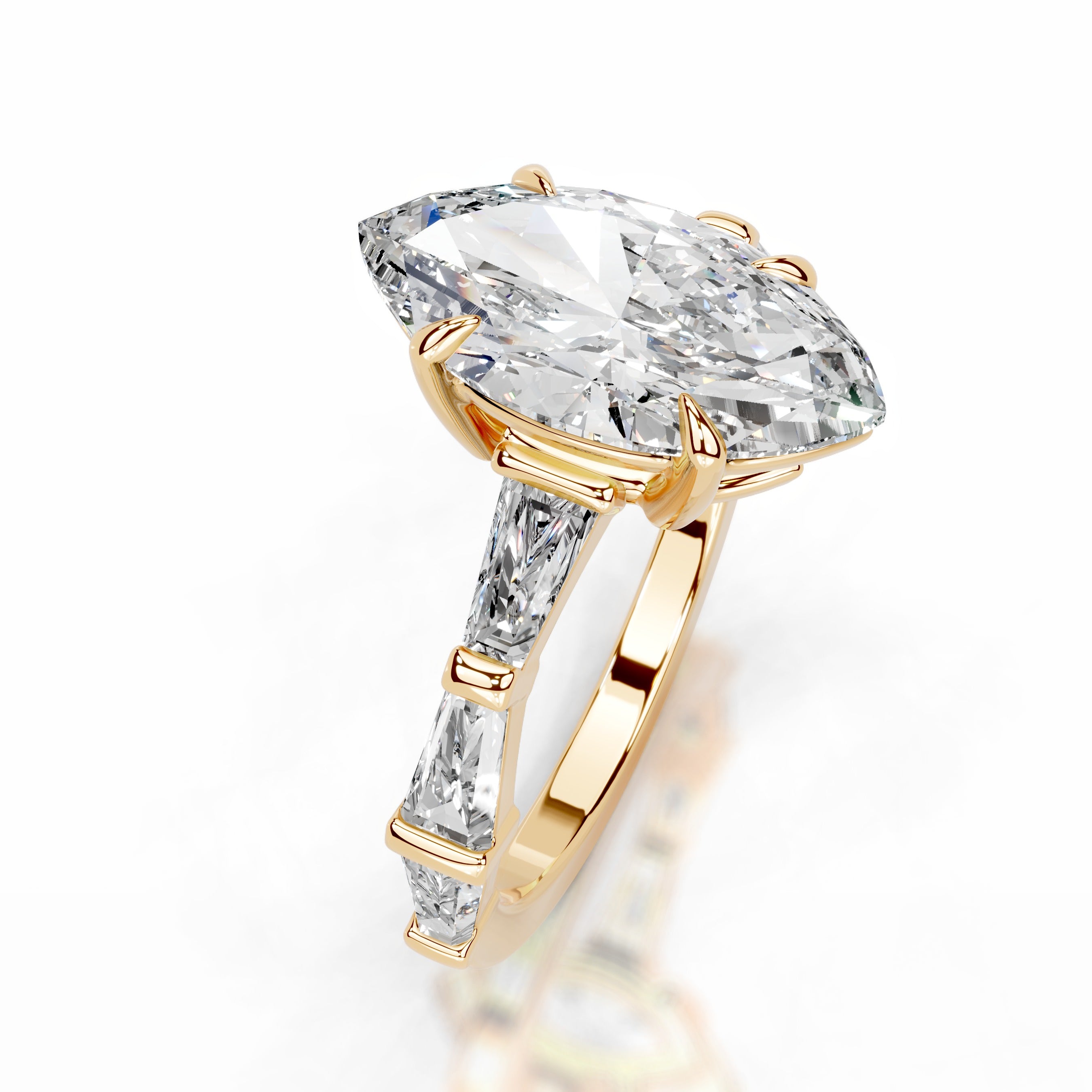 Nidia Lab Grown Diamond Ring - 18K Yellow Gold