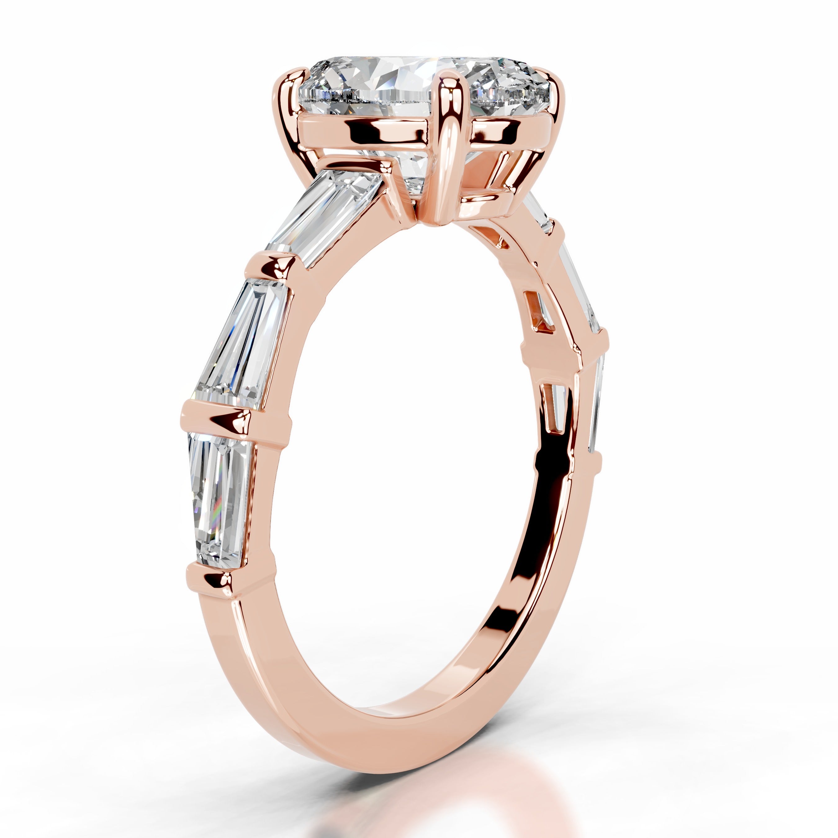 Calandra Diamond Engagement Ring - 14K Rose Gold