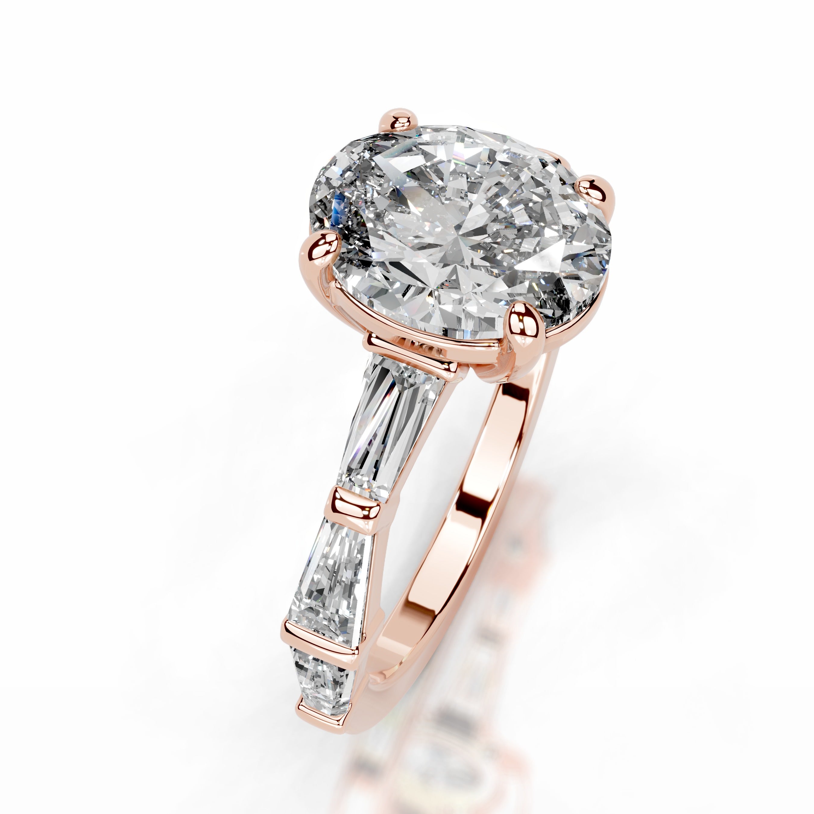 Calandra Diamond Engagement Ring - 14K Rose Gold