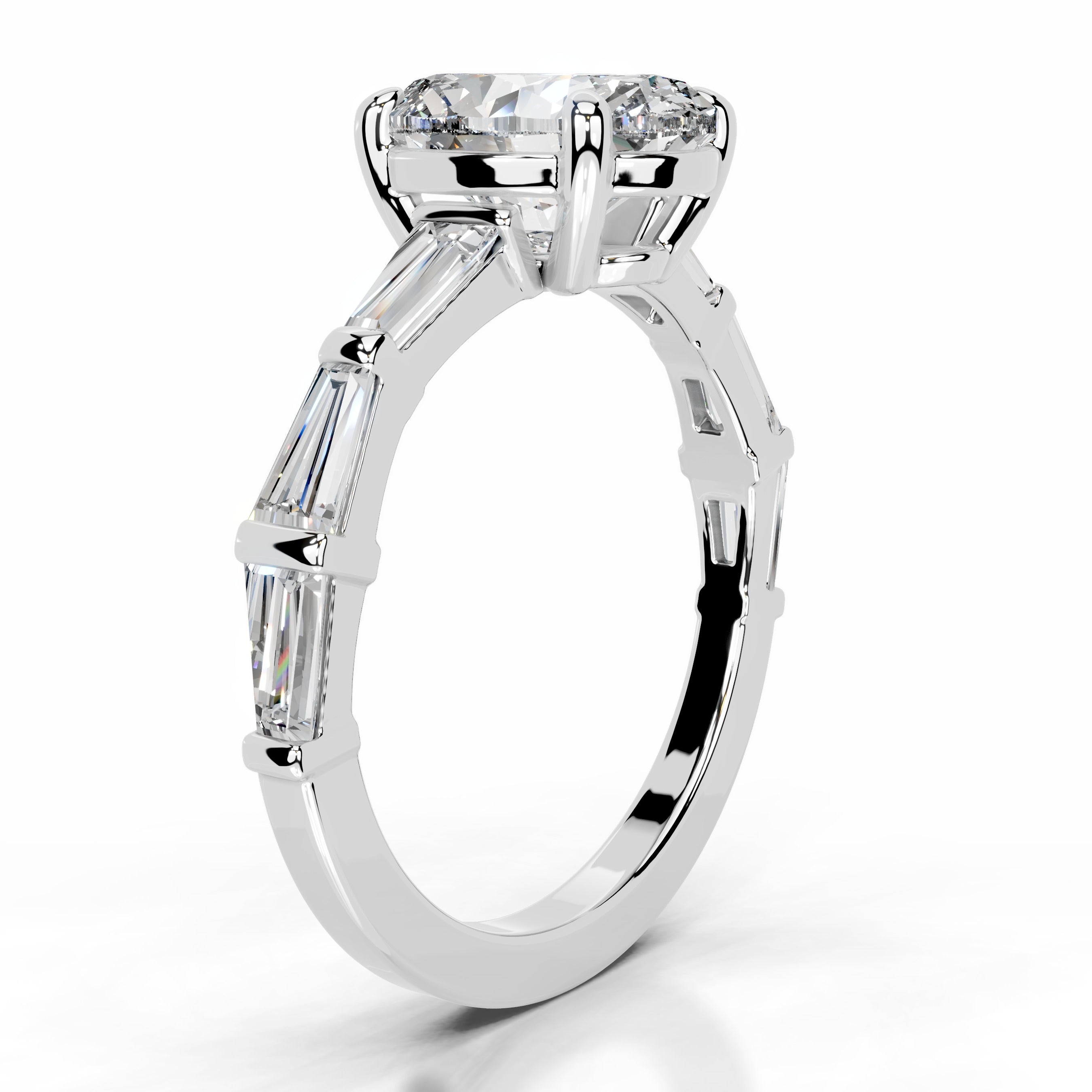 Calandra Diamond Engagement Ring - 18K White Gold