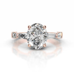 Calandra Diamond Engagement Ring - 14K Rose Gold