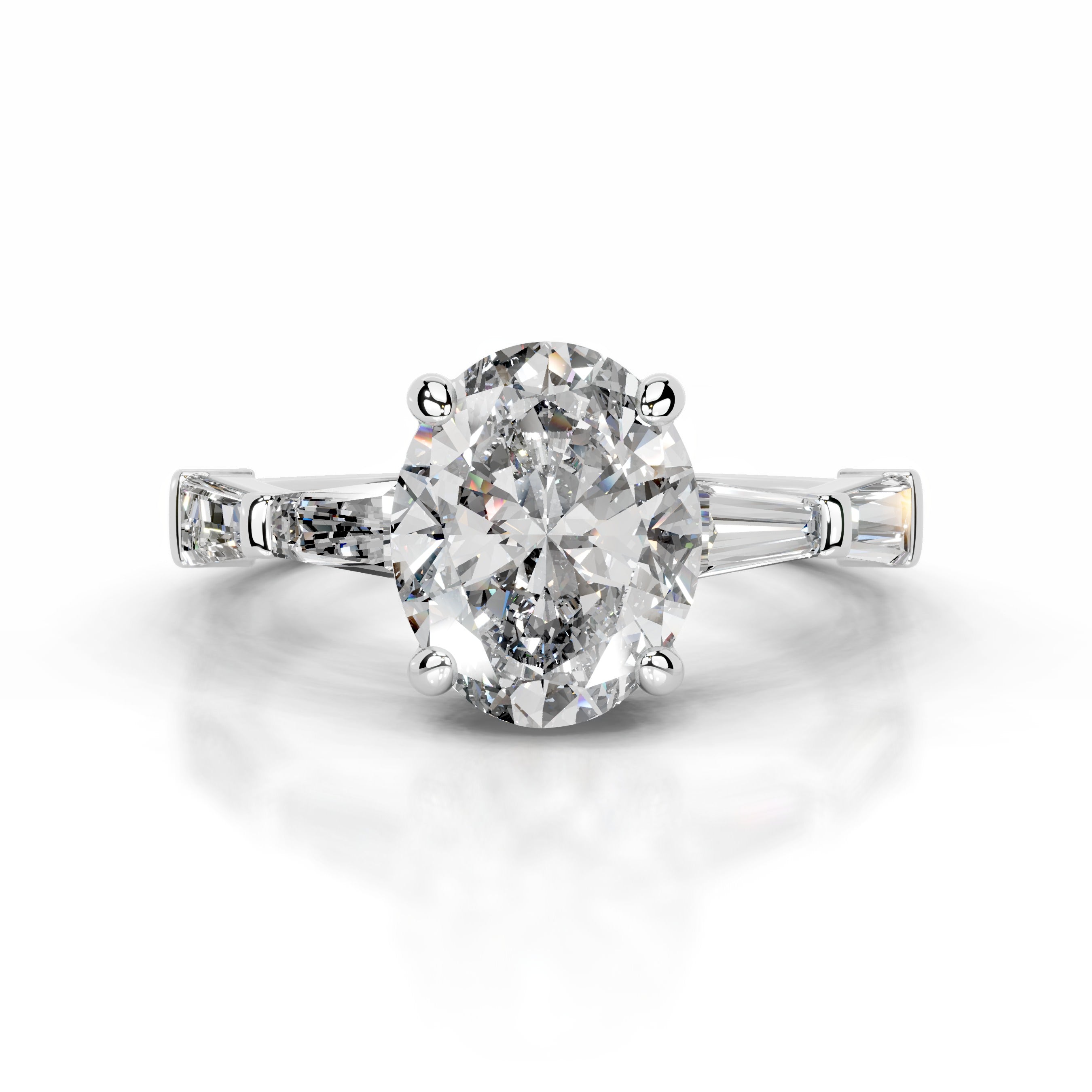 Calandra Diamond Engagement Ring - 18K White Gold