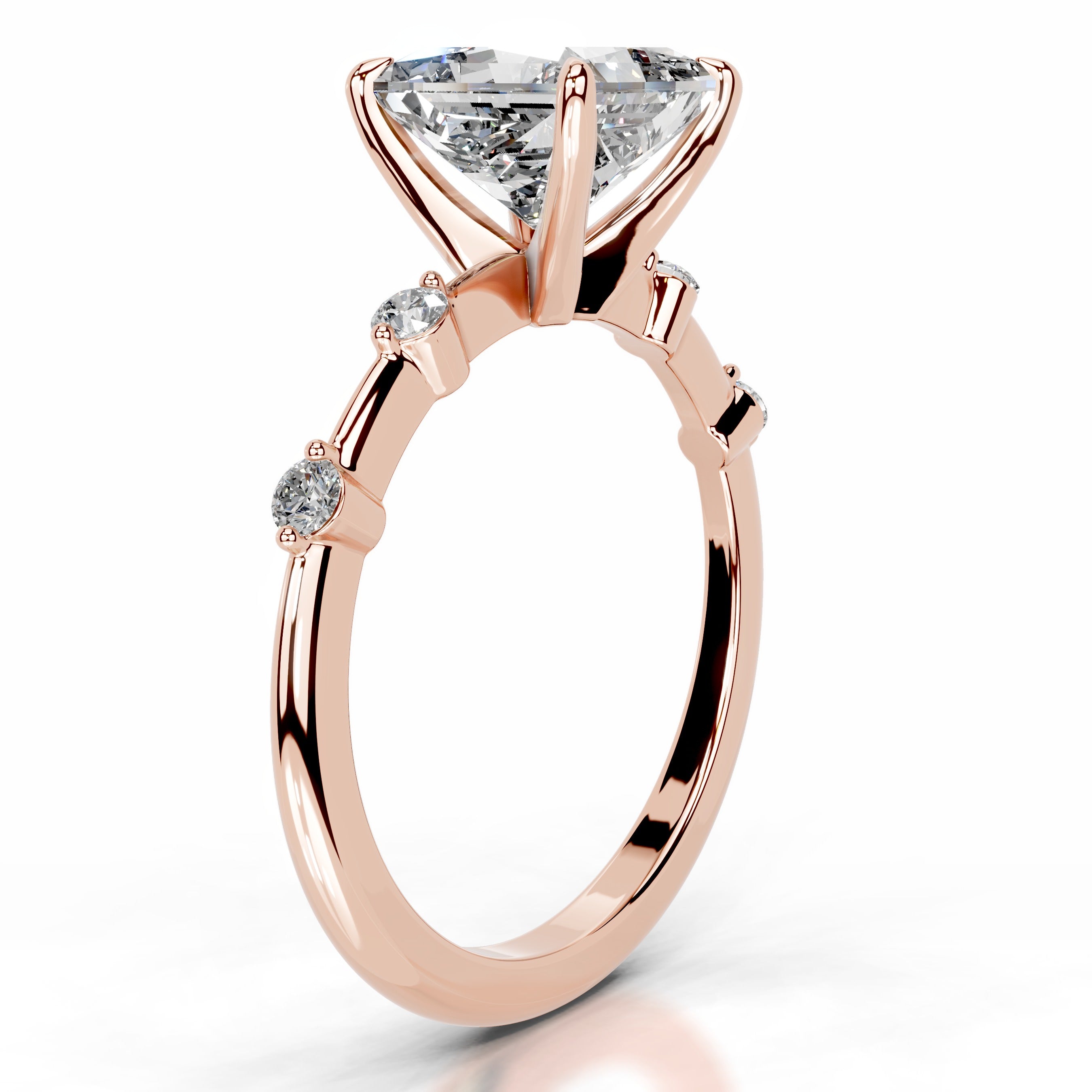 Timmey Diamond Engagement Ring  - 14K Rose Gold