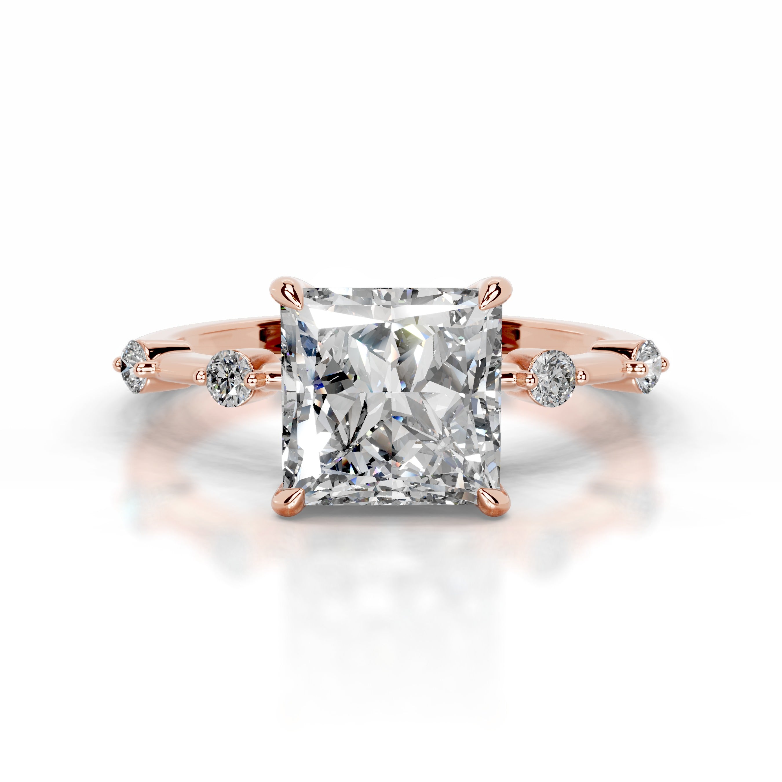 Timmey Diamond Engagement Ring  - 14K Rose Gold