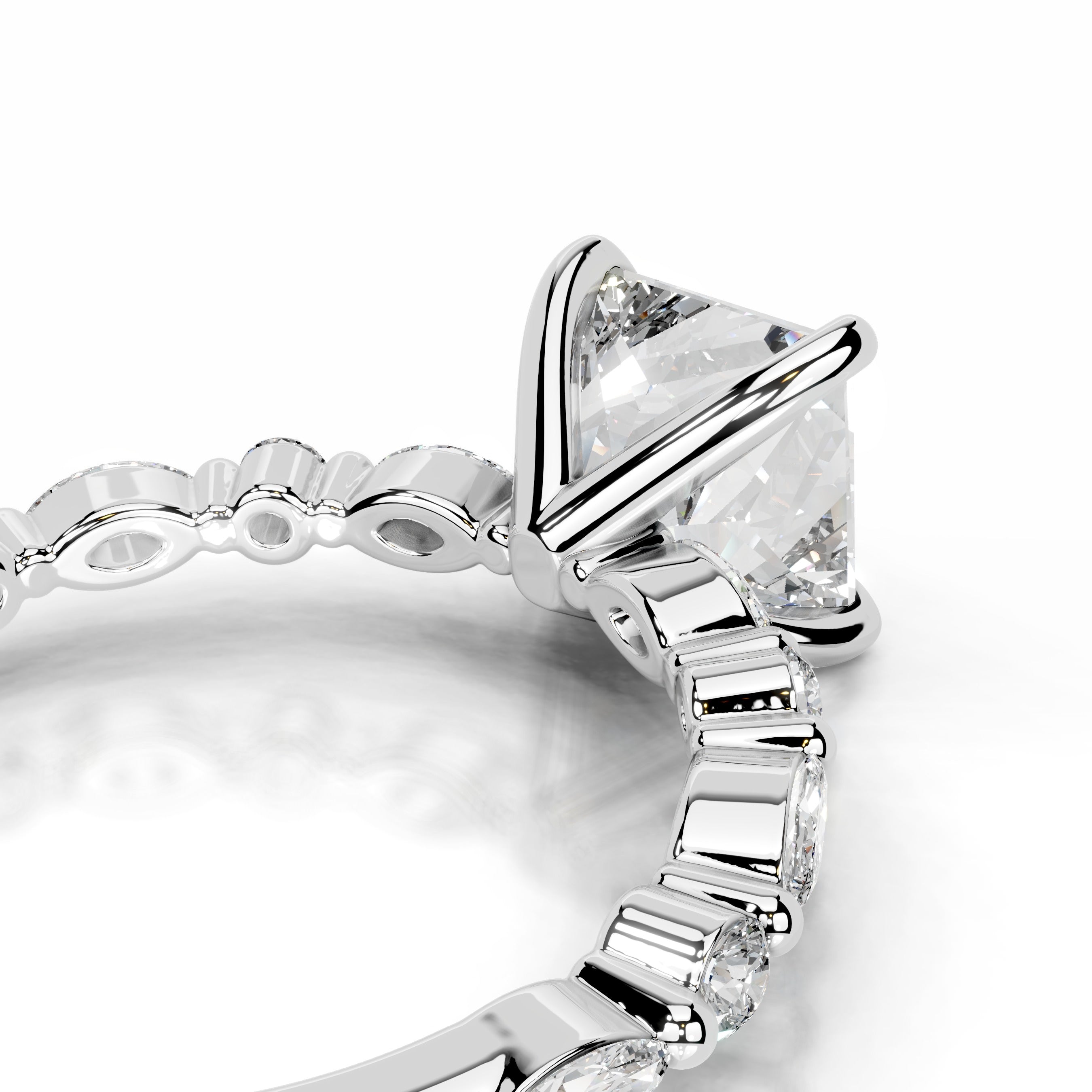 Lagertha Lab Grown Diamond Ring - 14K White Gold