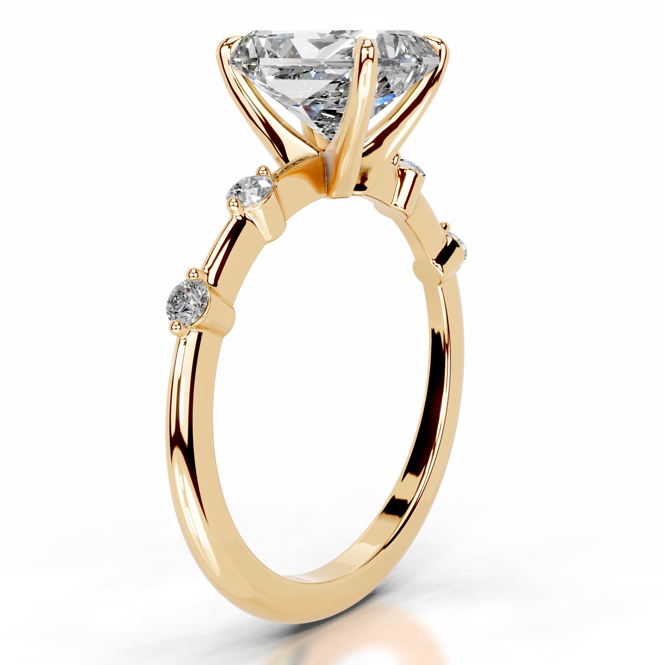 Liv Diamond Engagement Ring - 18K Yellow Gold