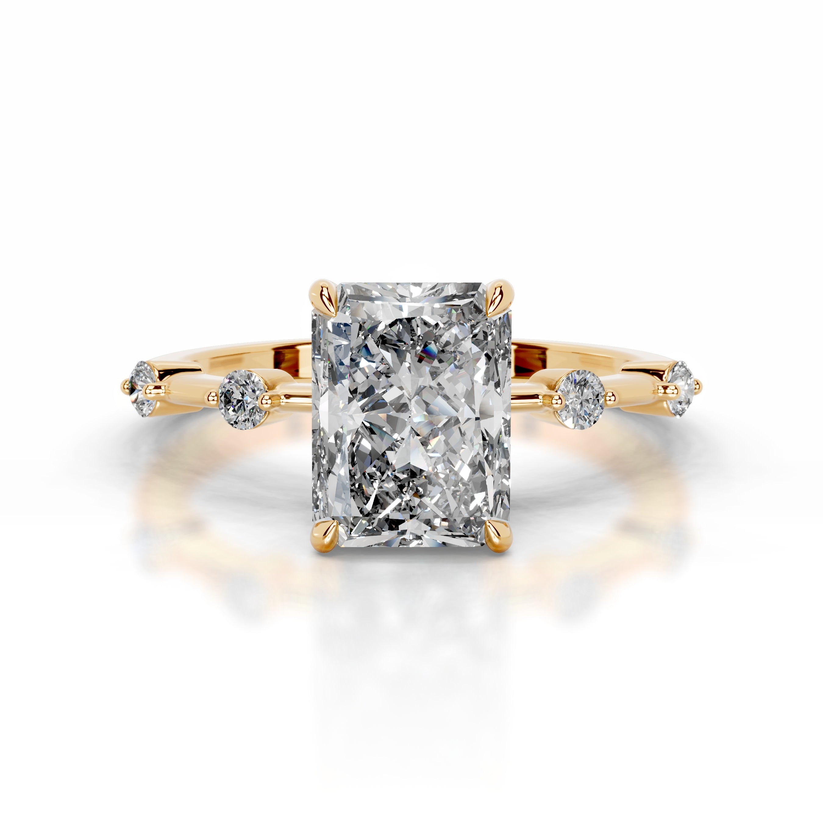 Liv Diamond Engagement Ring - 18K Yellow Gold