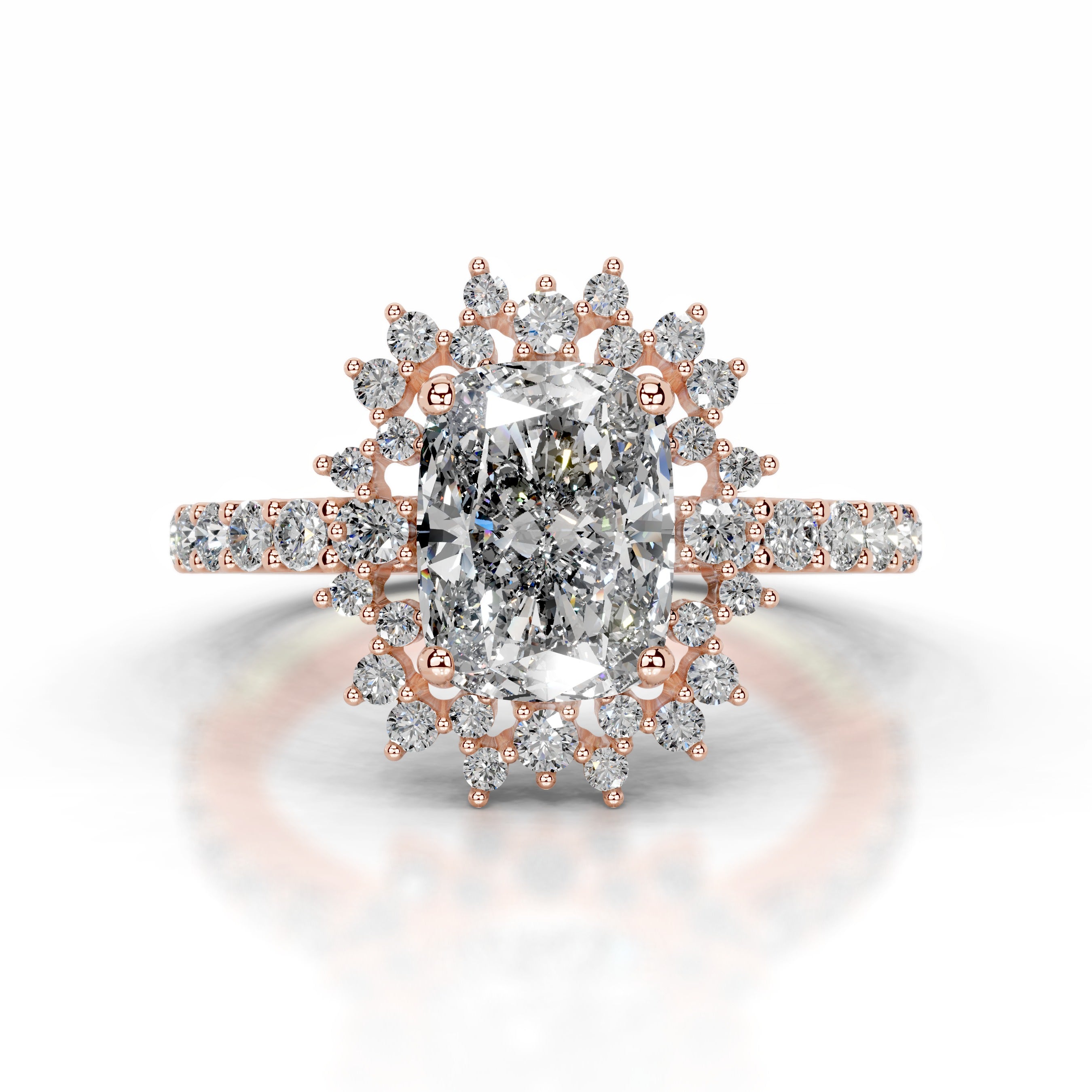 Bodil Diamond Engagement Ring  - 14K Rose Gold