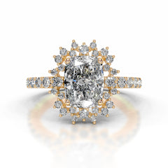 Bodil Diamond Engagement Ring - 18K Yellow Gold