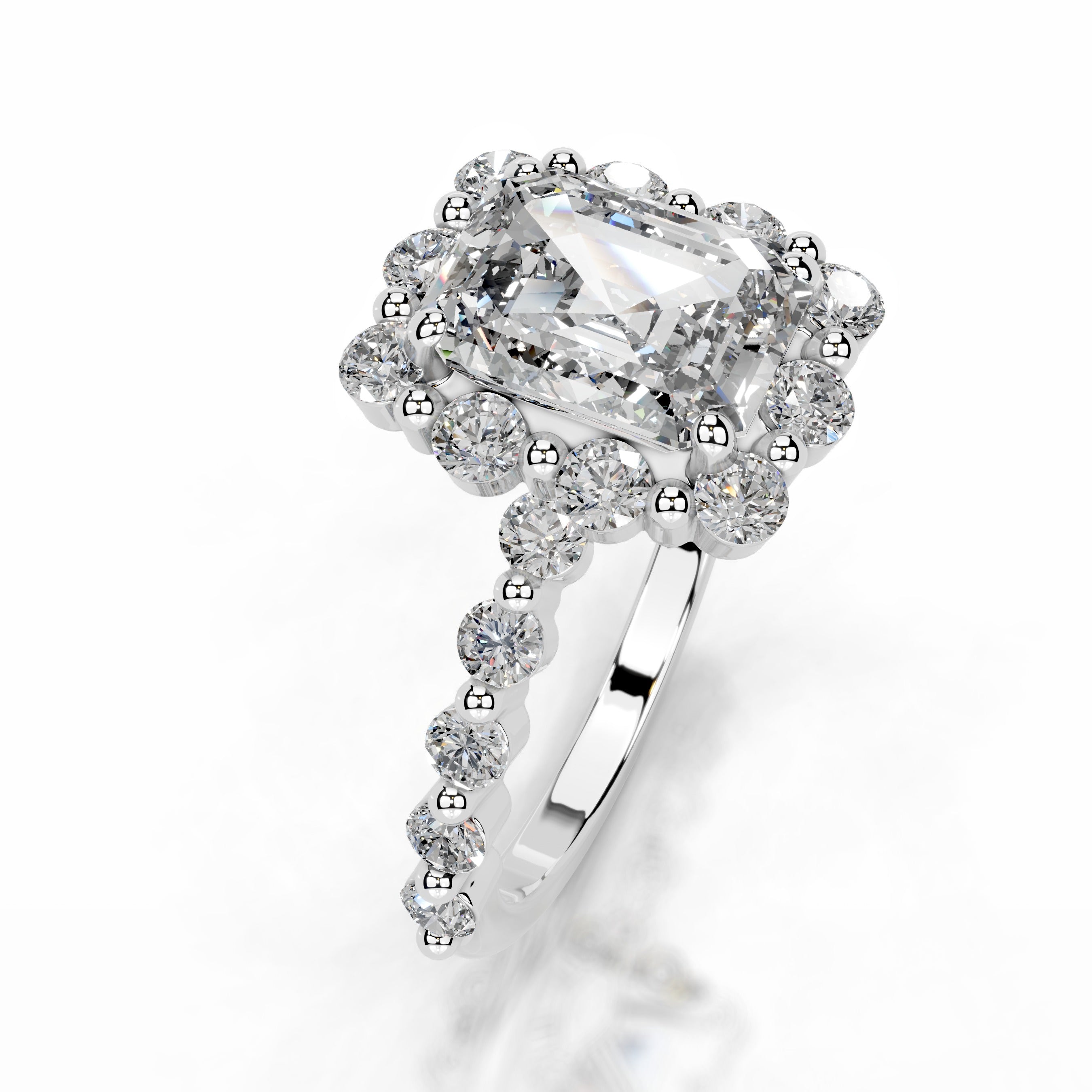 Nels Diamond Engagement Ring - 18K White Gold