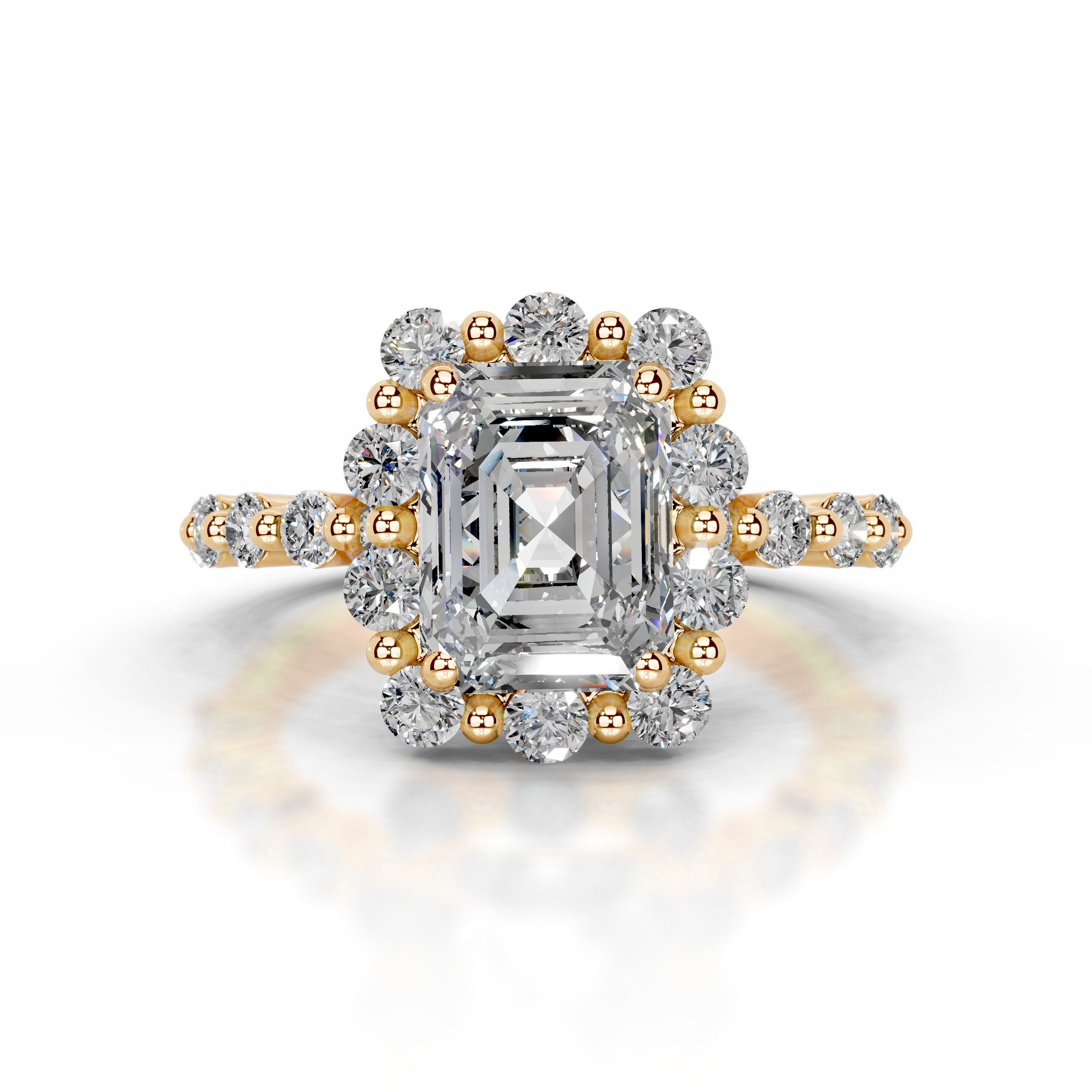 Nels Diamond Engagement Ring - 18K Yellow Gold