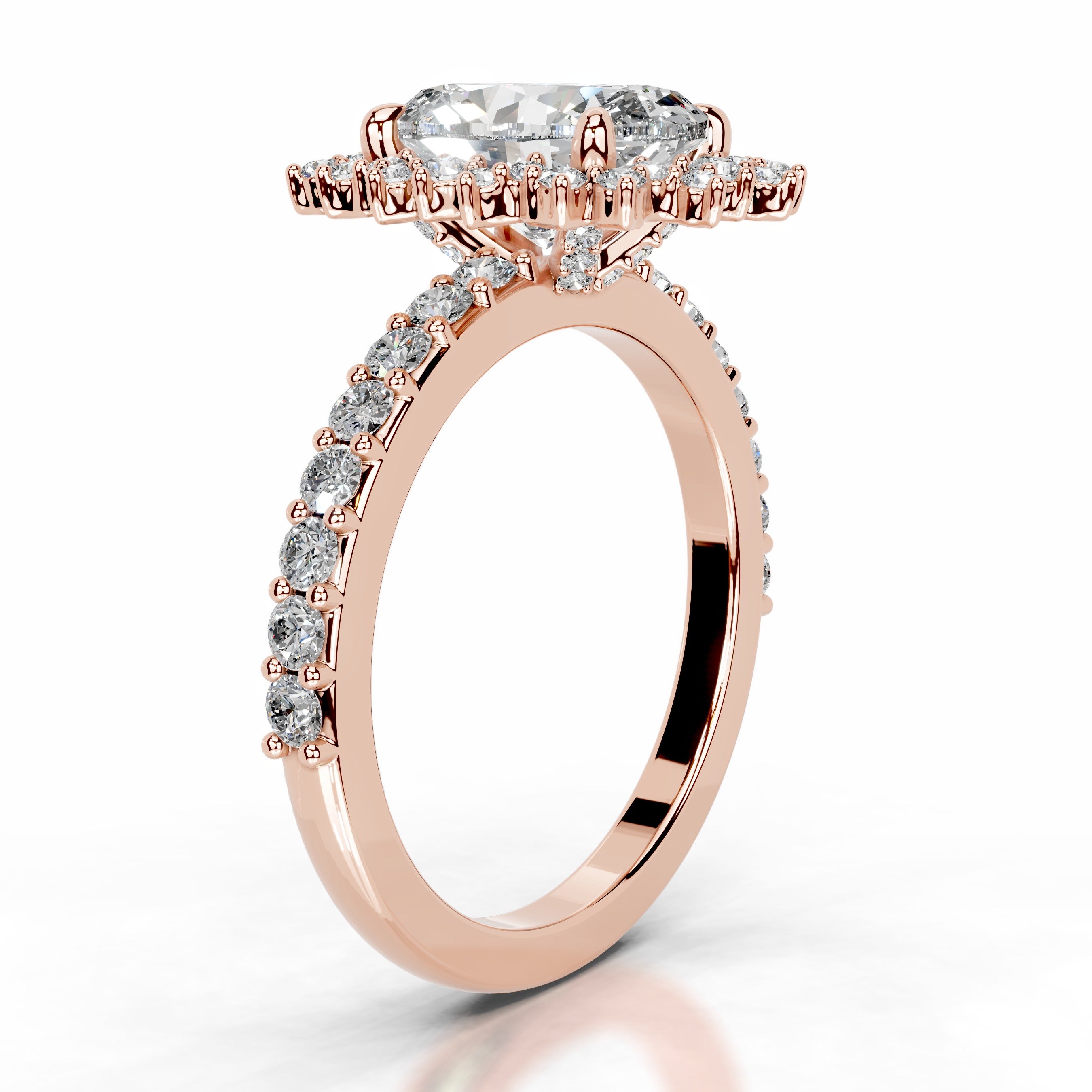 Gertrud Diamond Engagement Ring - 14K Rose Gold