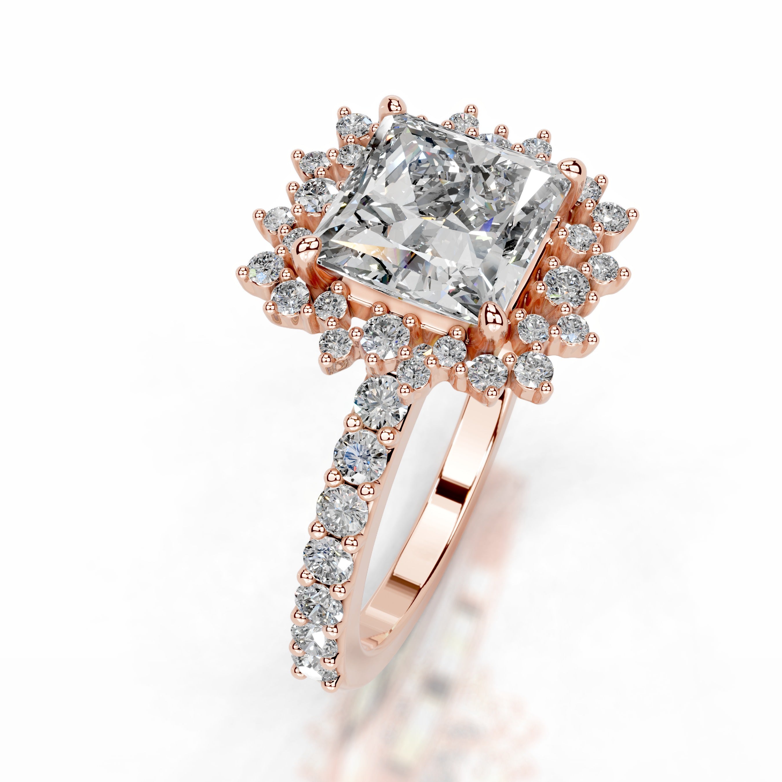 Gyda Diamond Engagement Ring - 14K Rose Gold