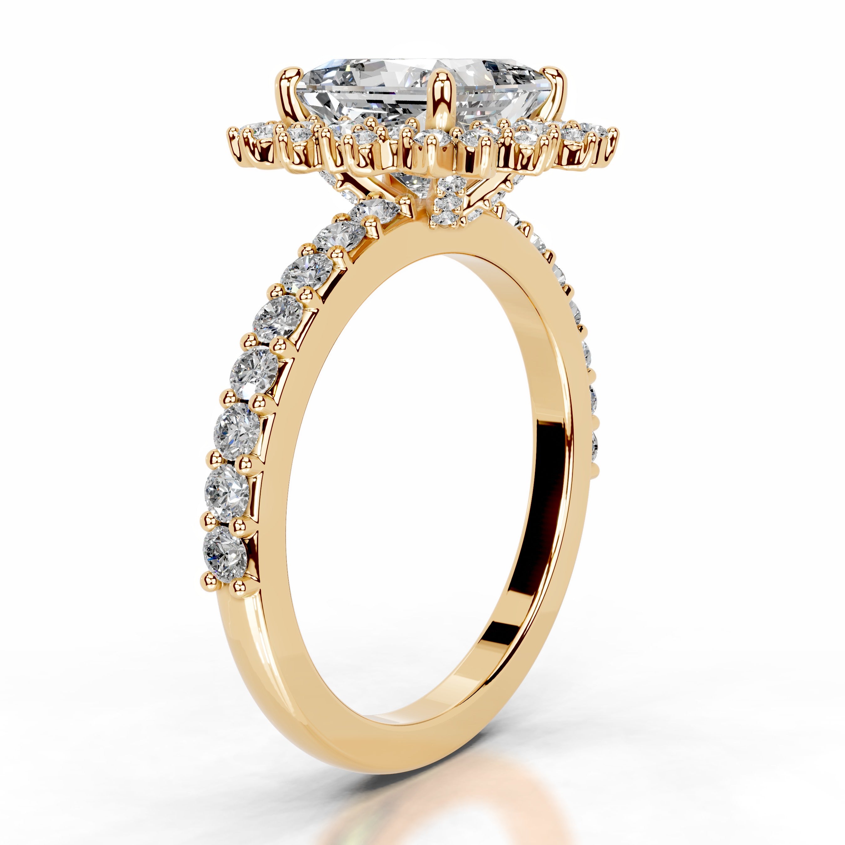 Gyda Diamond Engagement Ring - 18K Yellow Gold