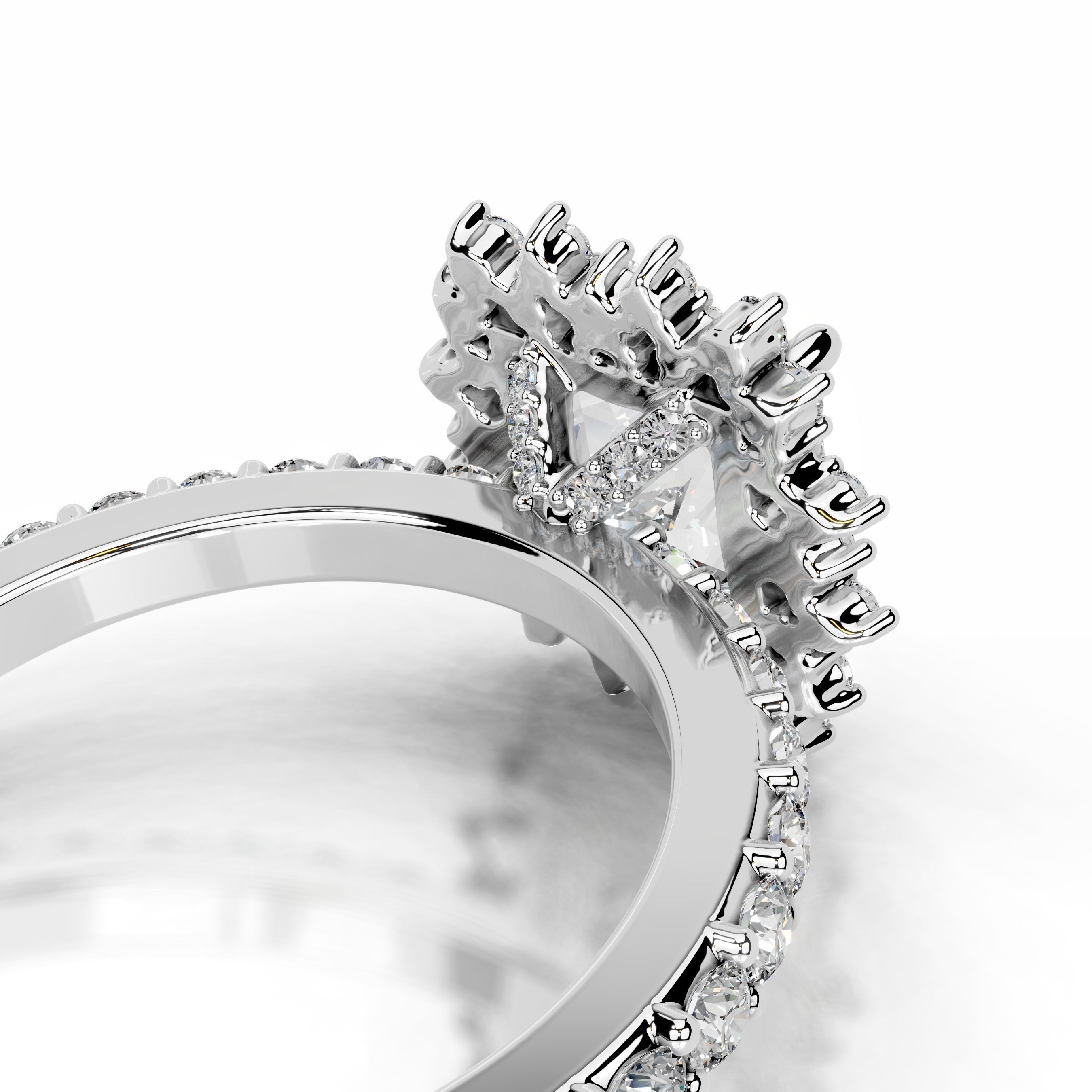 Gyda Diamond Engagement Ring - 14K White Gold