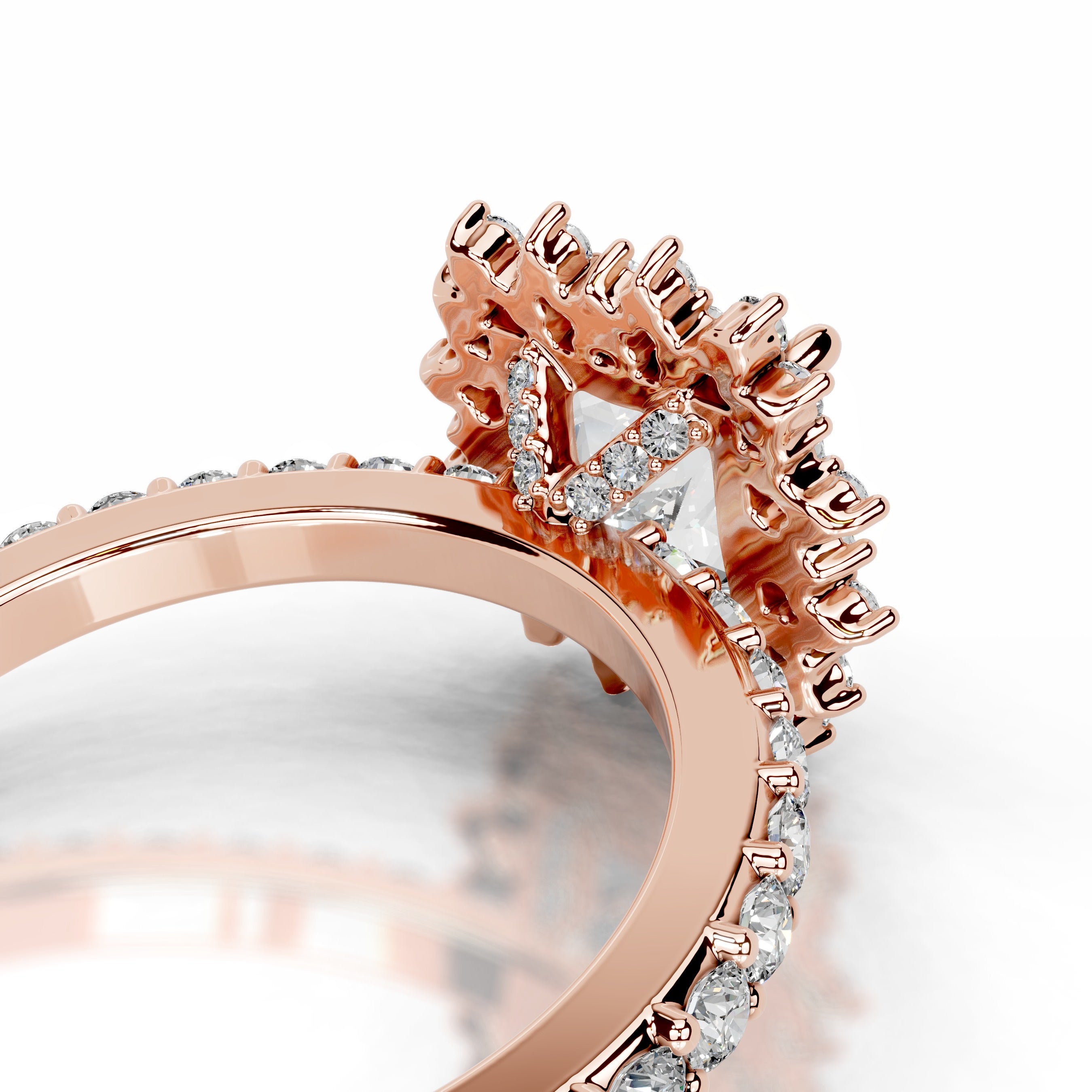 Gyda Diamond Engagement Ring - 14K Rose Gold