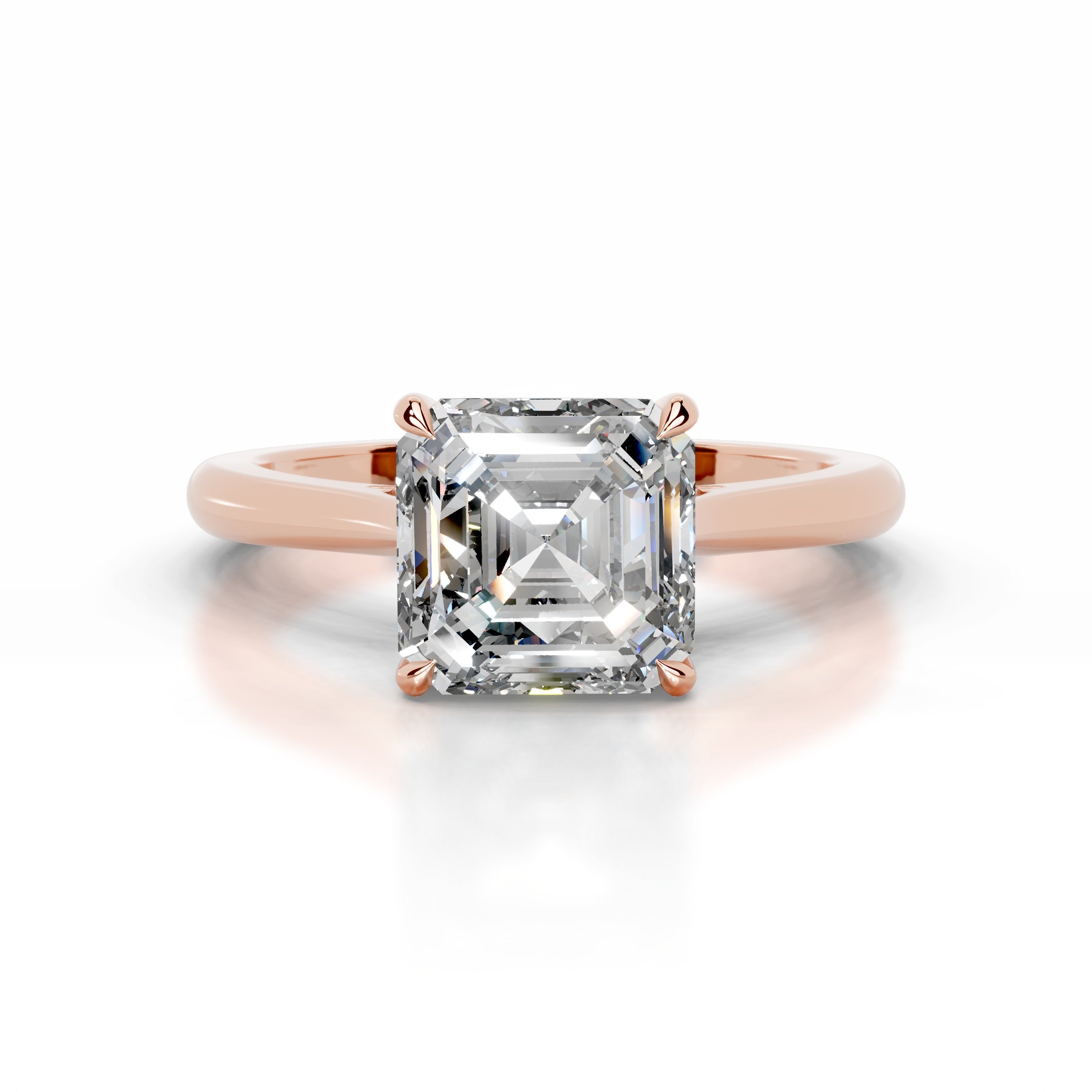 Hilda Diamond Engagement Ring - 14K Rose Gold