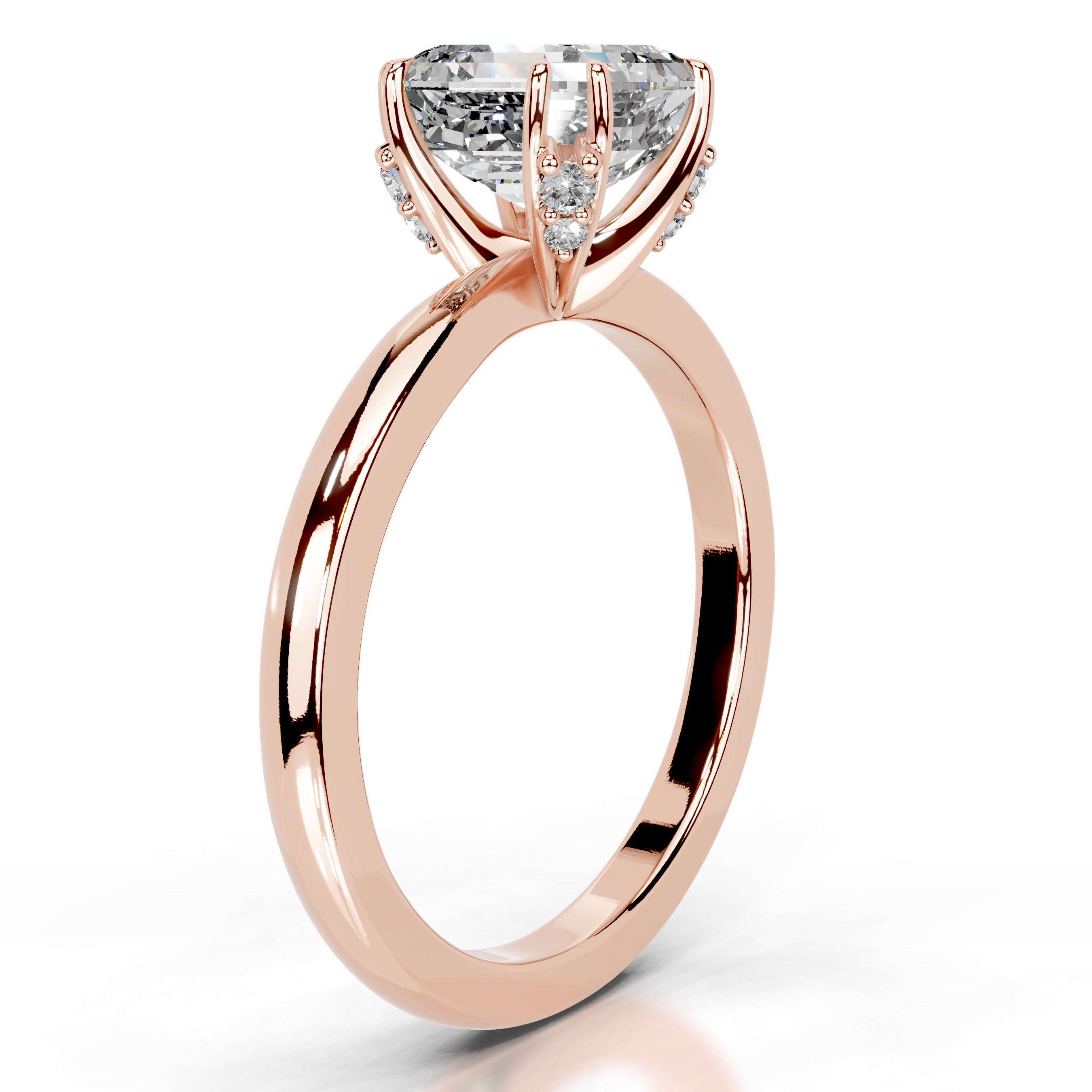 Torvi Diamond Engagement Ring - 14K Rose Gold