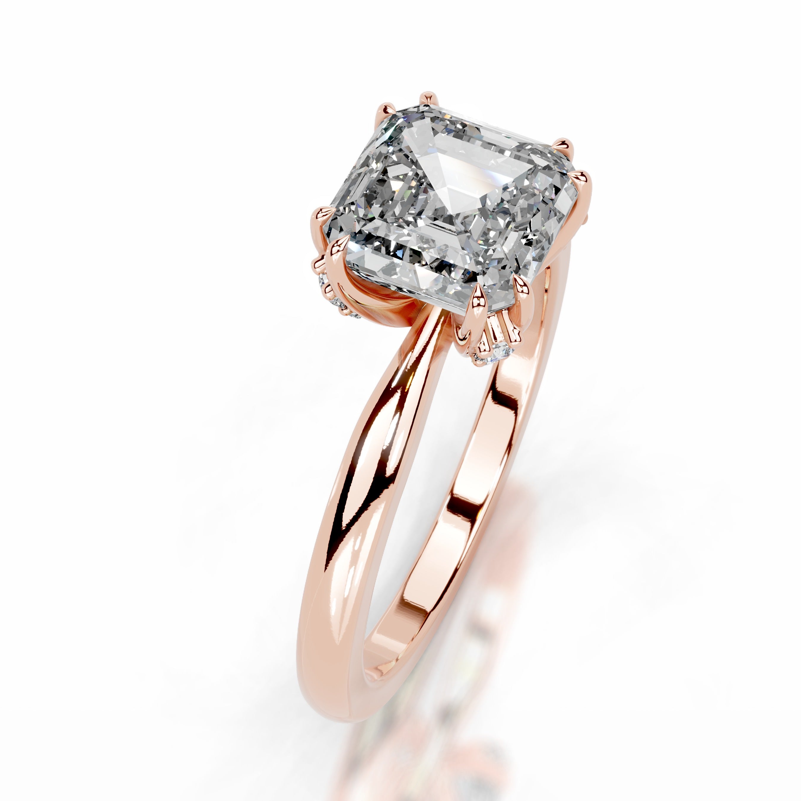 Torvi Diamond Engagement Ring - 14K Rose Gold