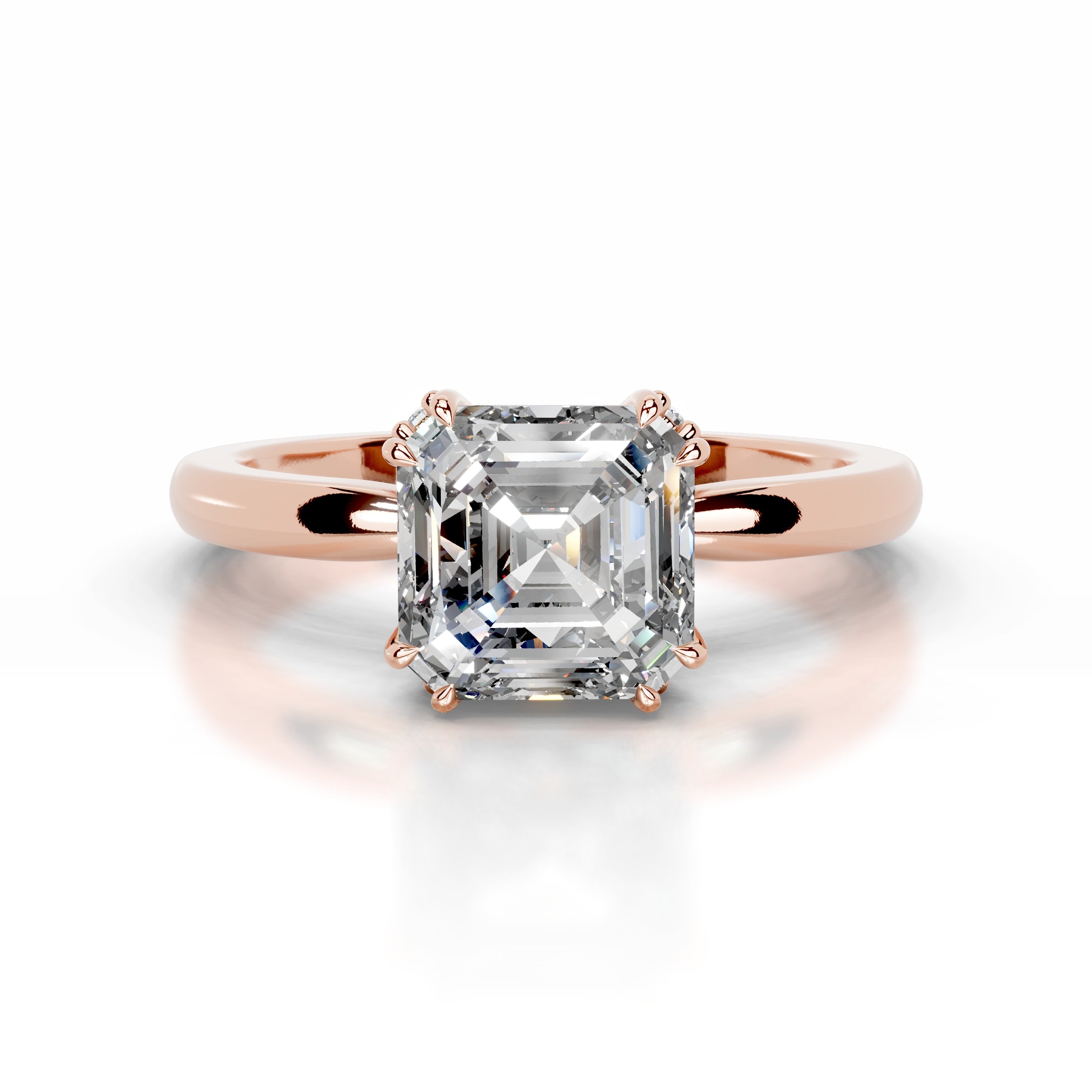 Torvi Diamond Engagement Ring - 14K Rose Gold