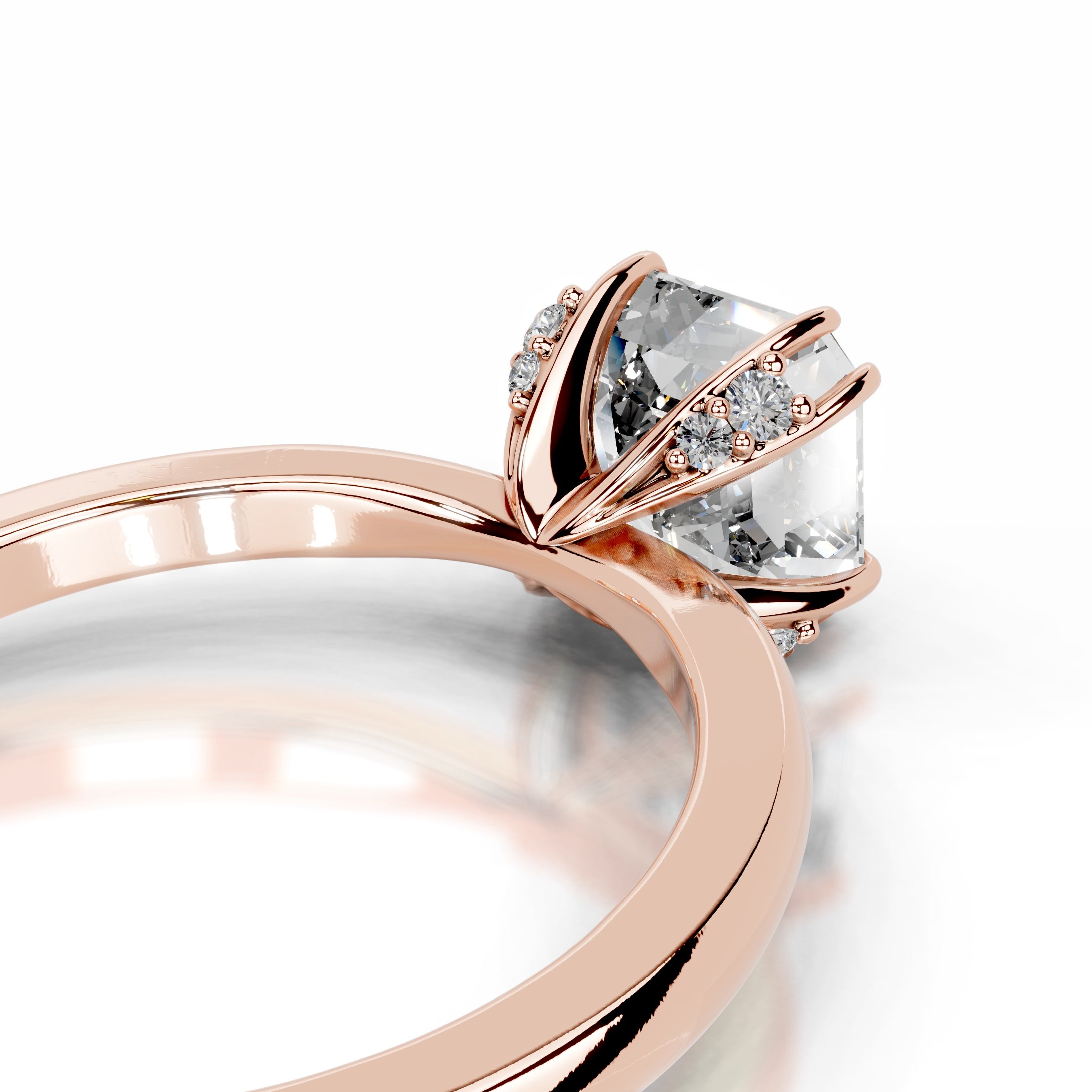 Torvi Diamond Engagement Ring - 14K Rose Gold