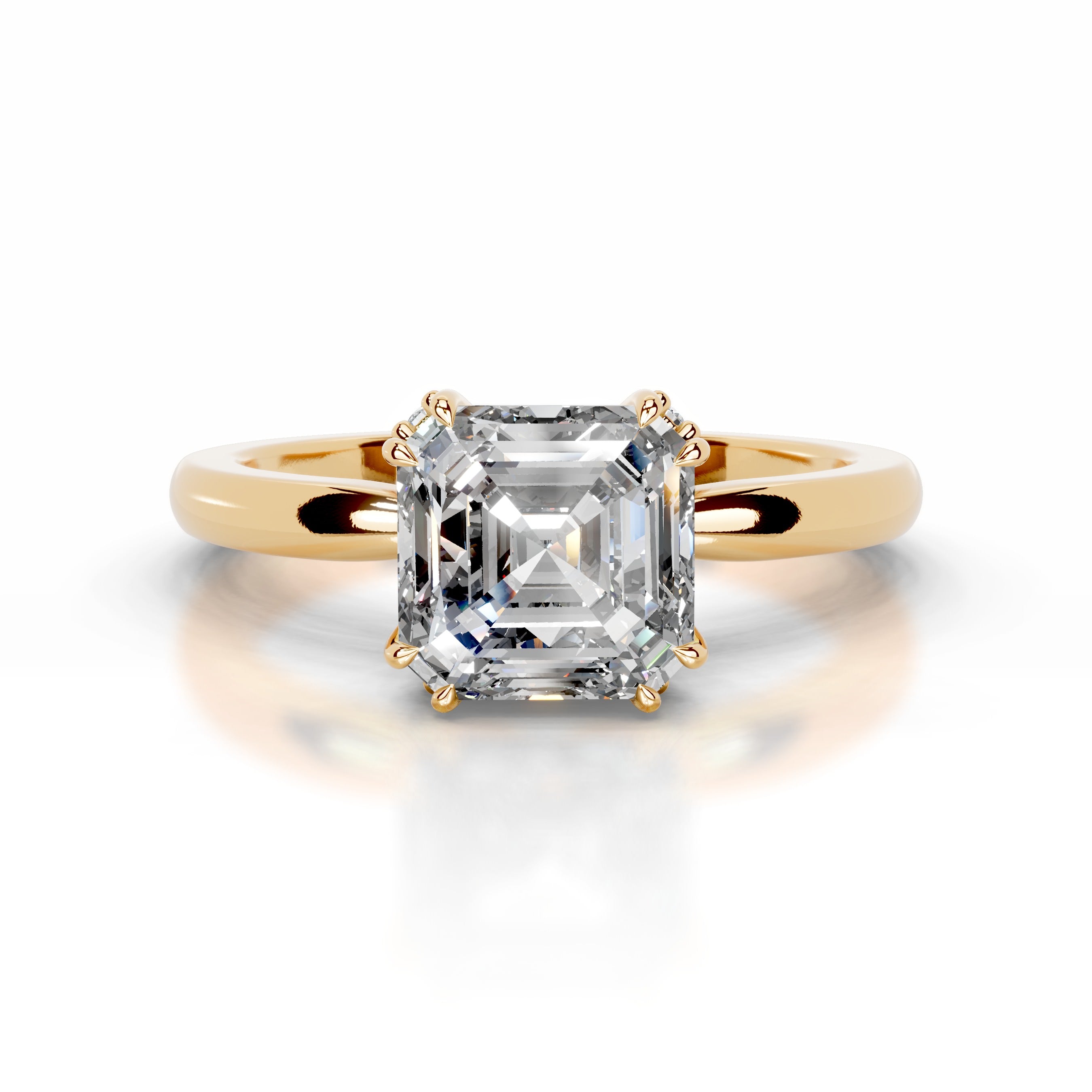 Torvi Diamond Engagement Ring - 18K Yellow Gold