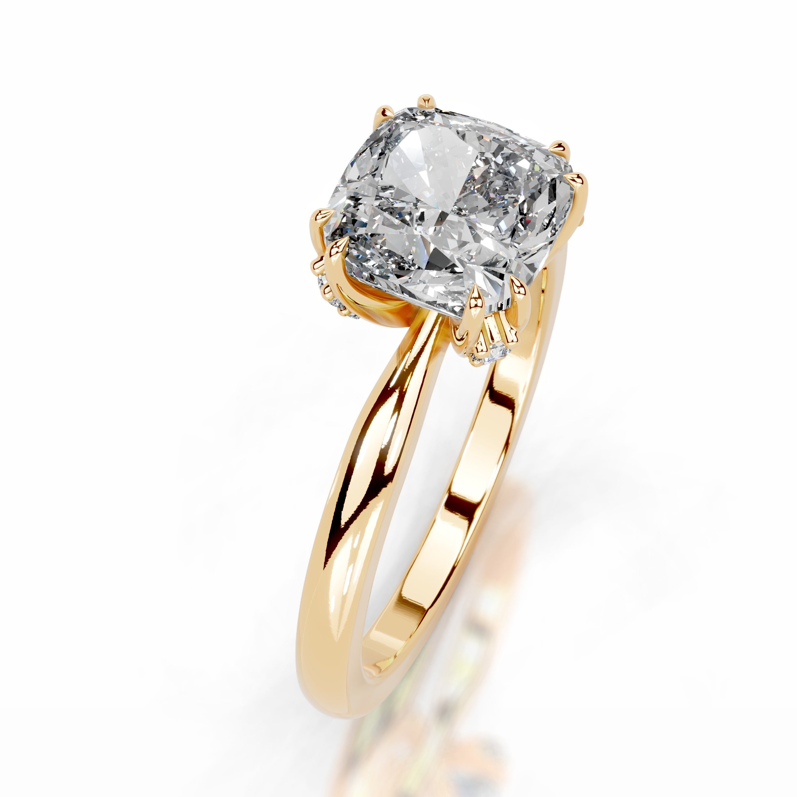 Andora Diamond Engagement Ring  - 18K Yellow Gold