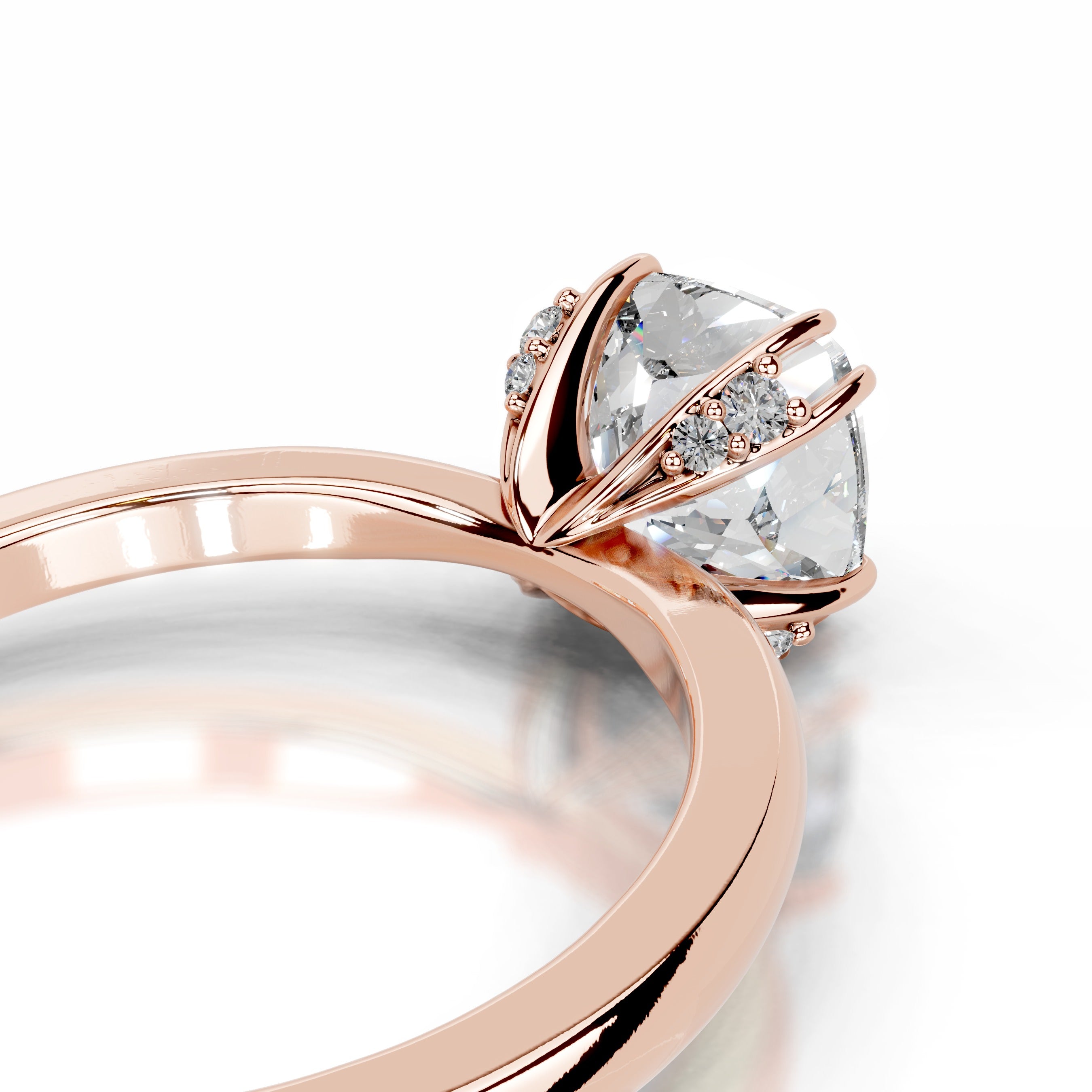 Andora Diamond Engagement Ring  - 14K Rose Gold