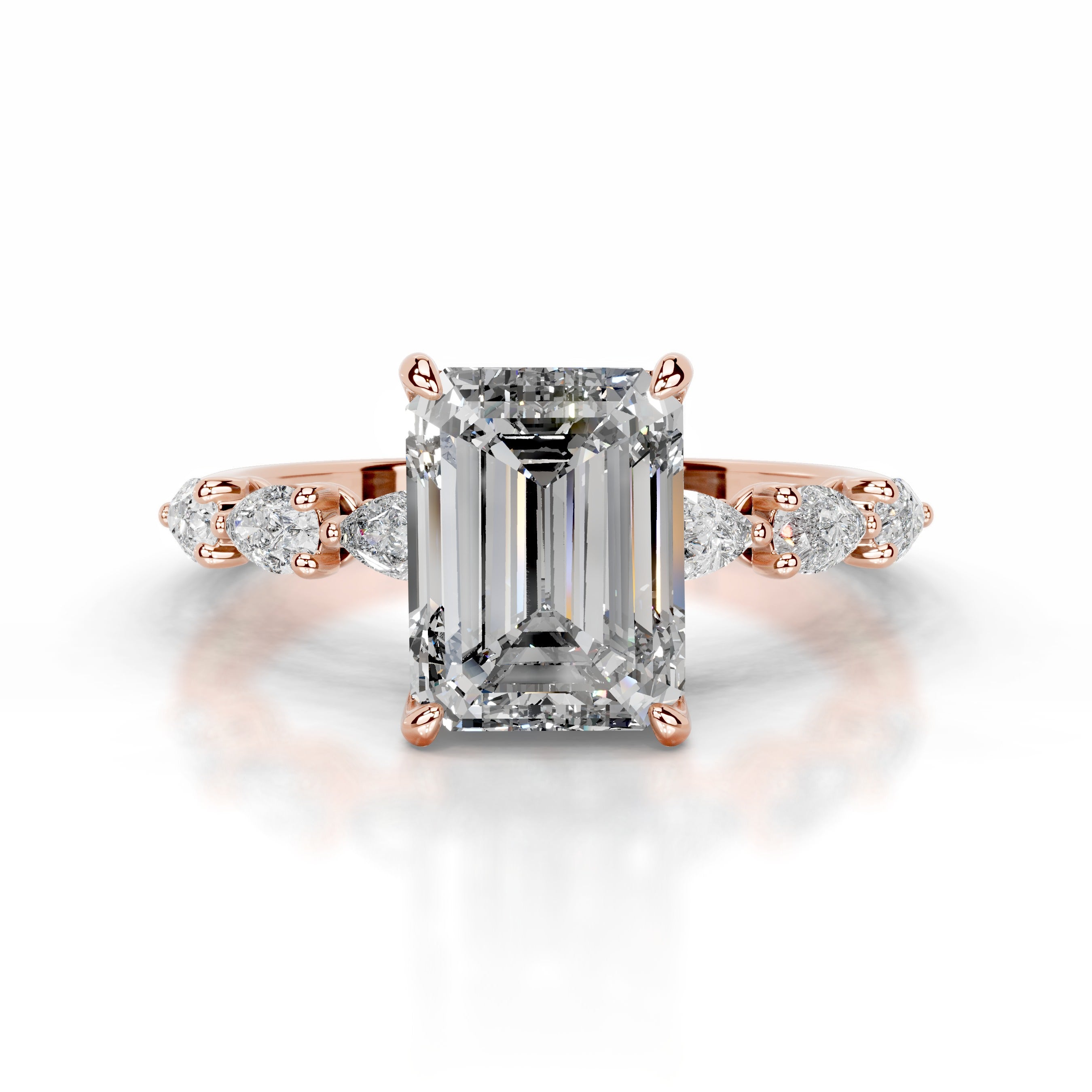 Alinta Diamond Engagement Ring - 14K Rose Gold