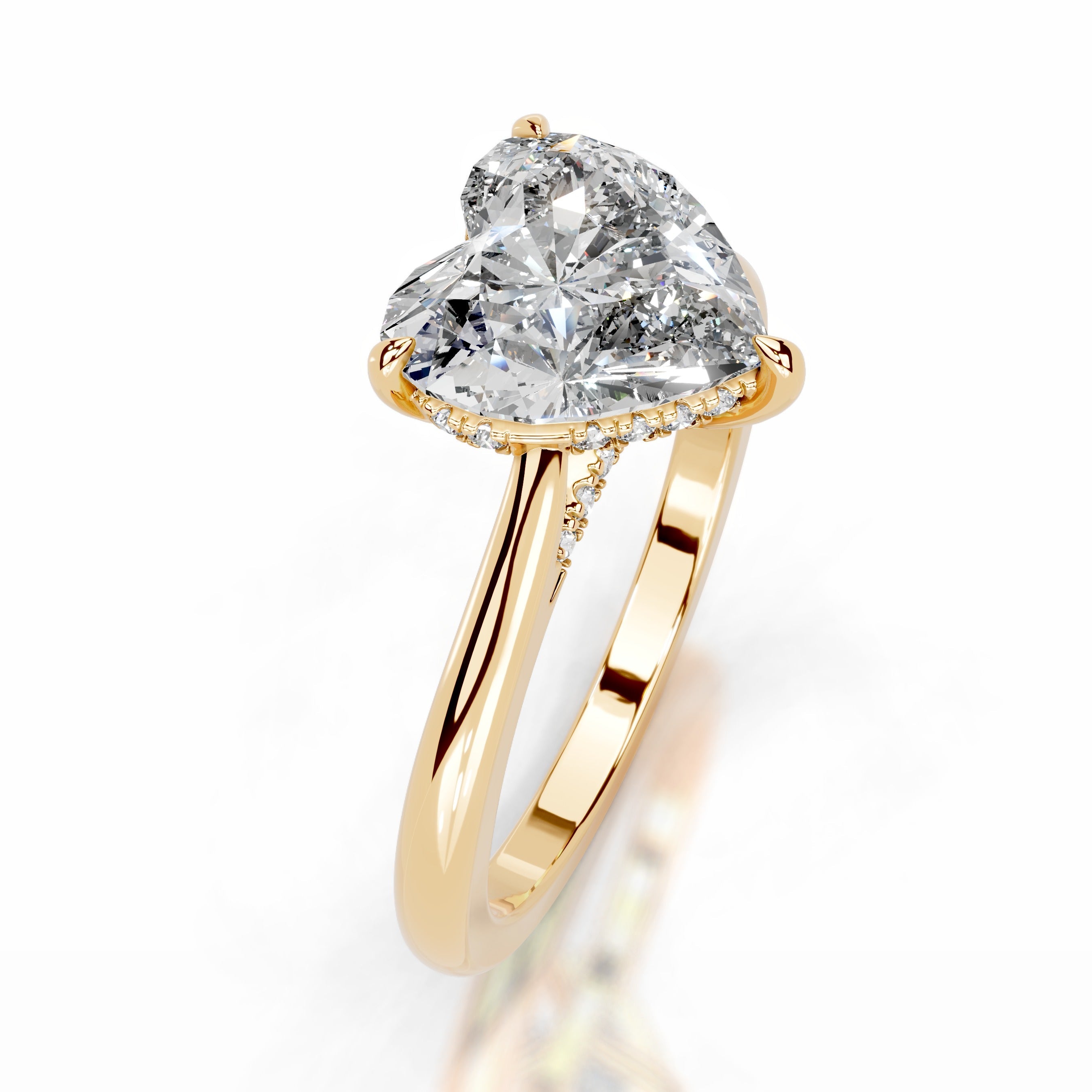 Anele Diamond Engagement Ring - 18K Yellow Gold