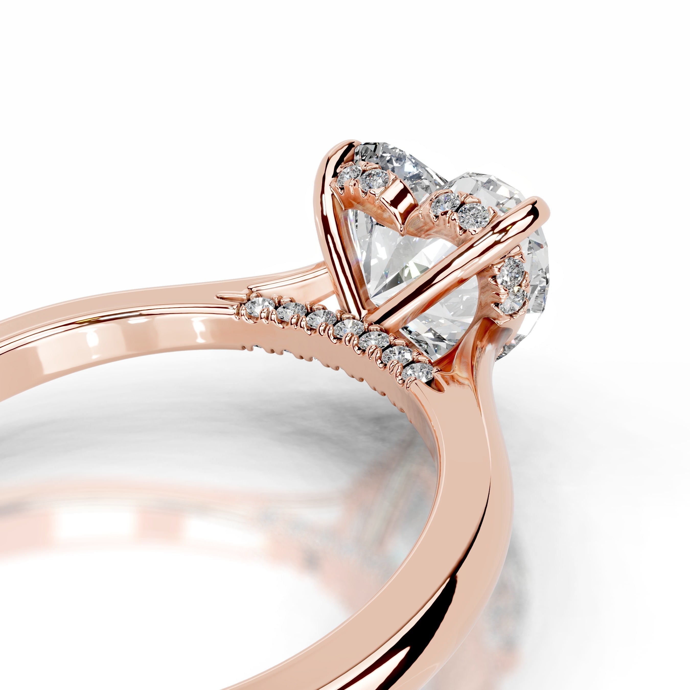 Anele Diamond Engagement Ring - 14K Rose Gold