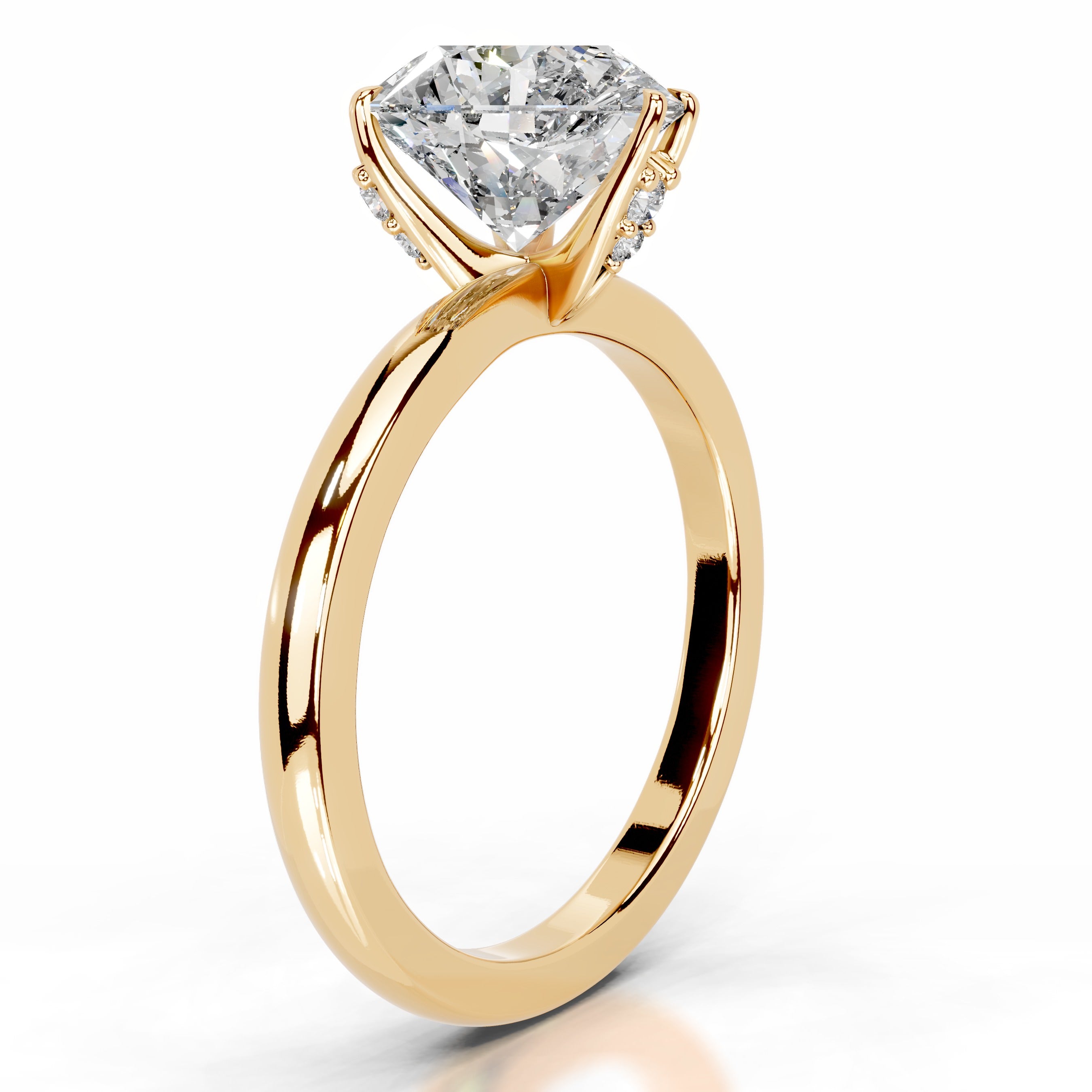 Angoona Diamond Engagement Ring - 18K Yellow Gold