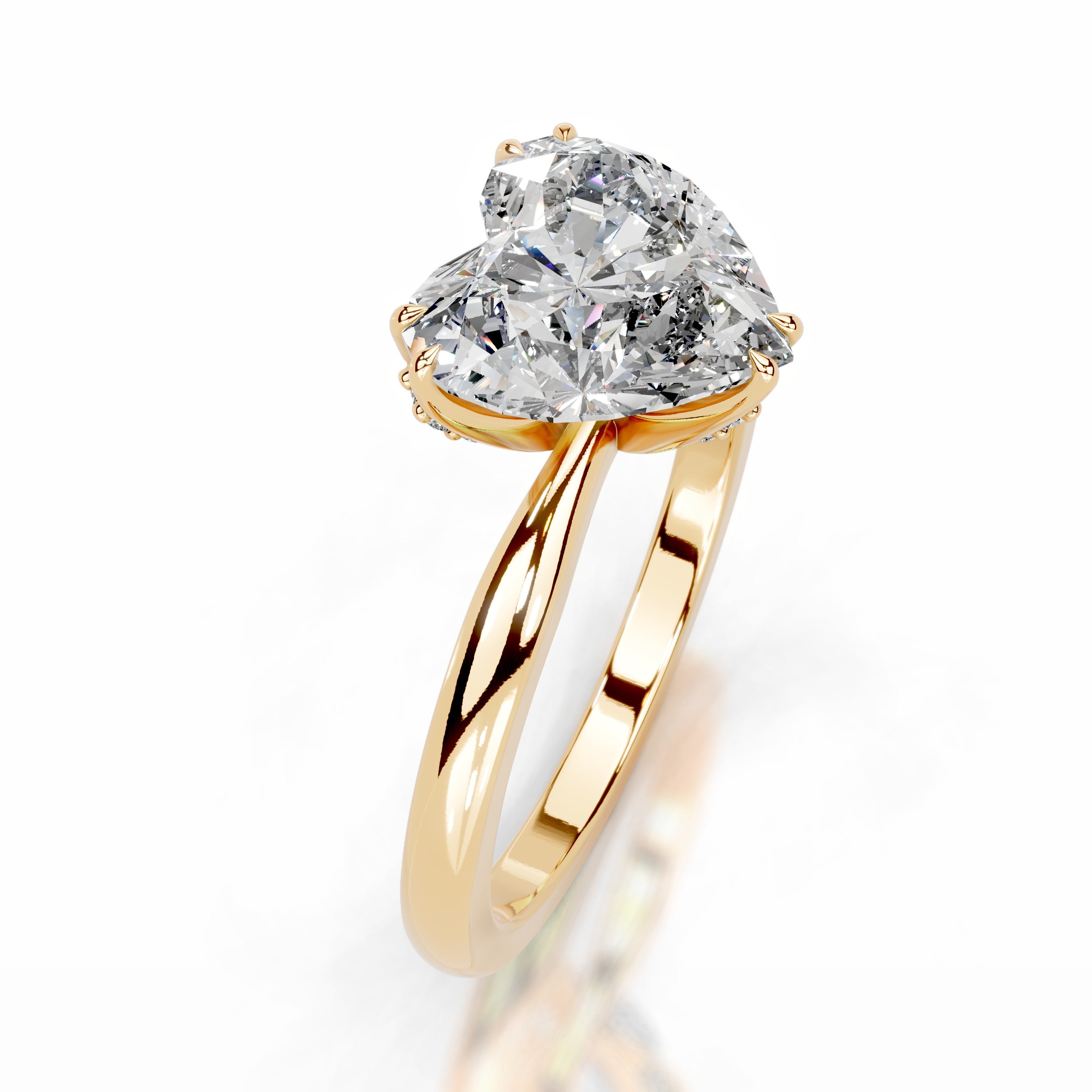 Angoona Diamond Engagement Ring - 18K Yellow Gold