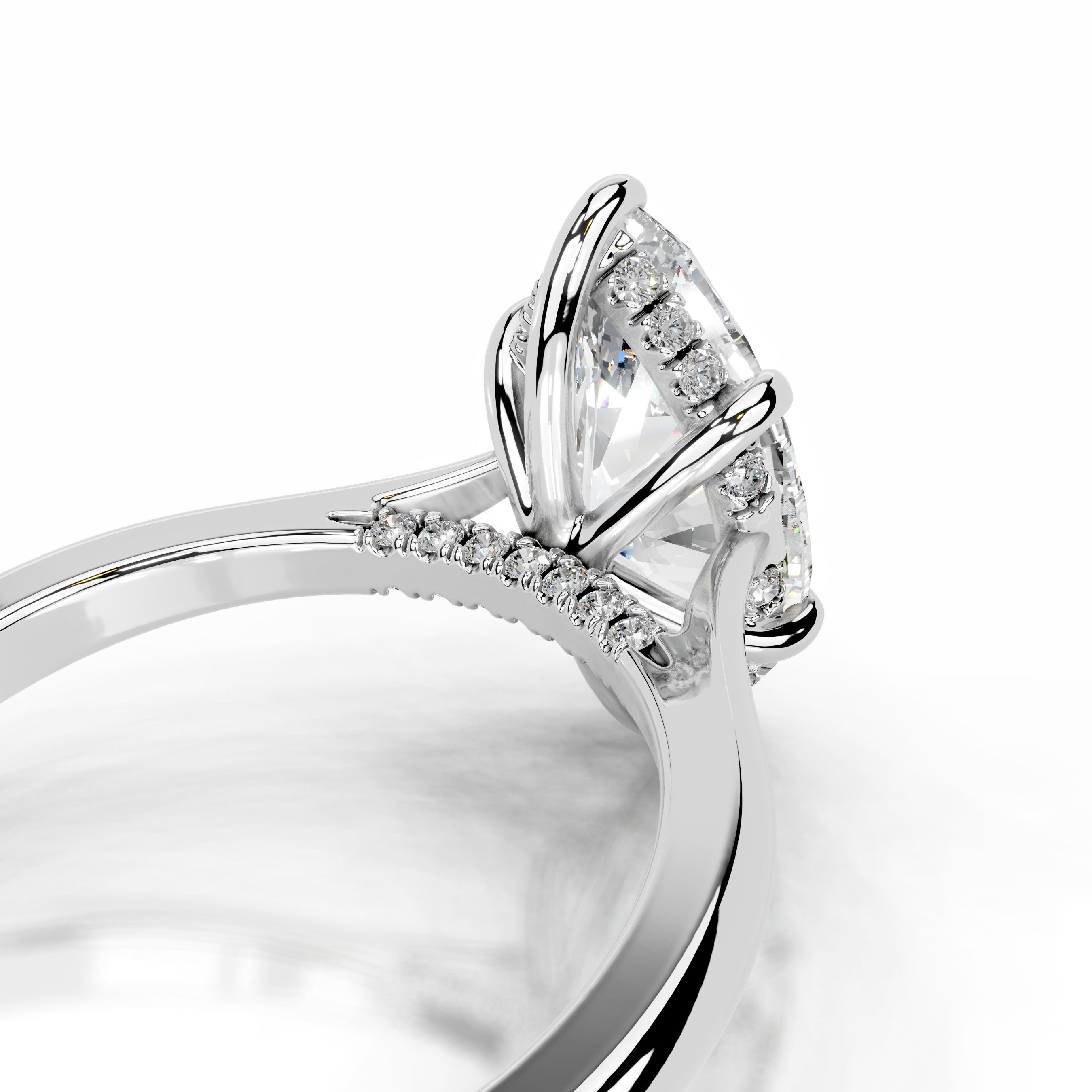 Araluen Diamond Engagement Ring  - 14K White Gold