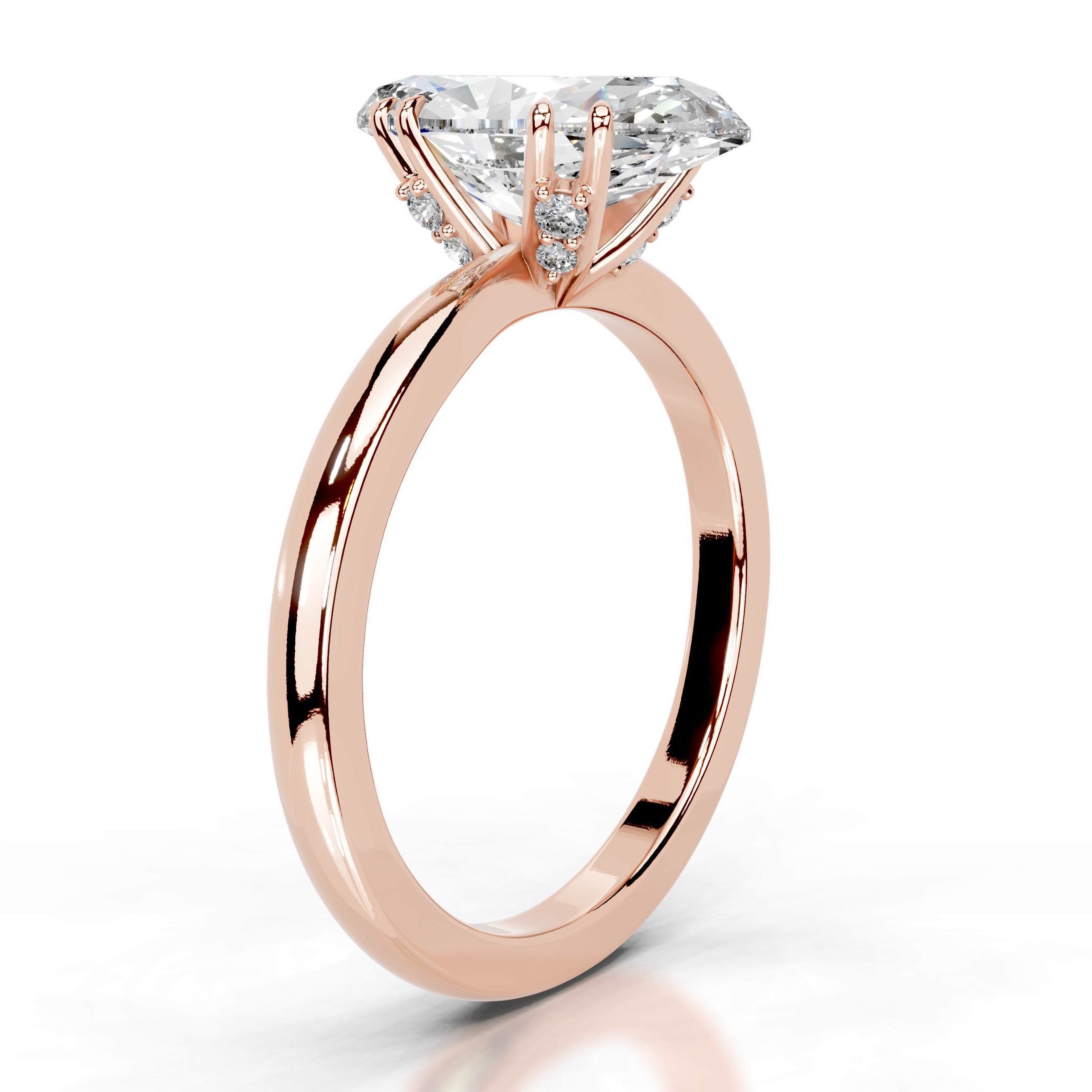 Badia Diamond Engagement Ring - 14K Rose Gold