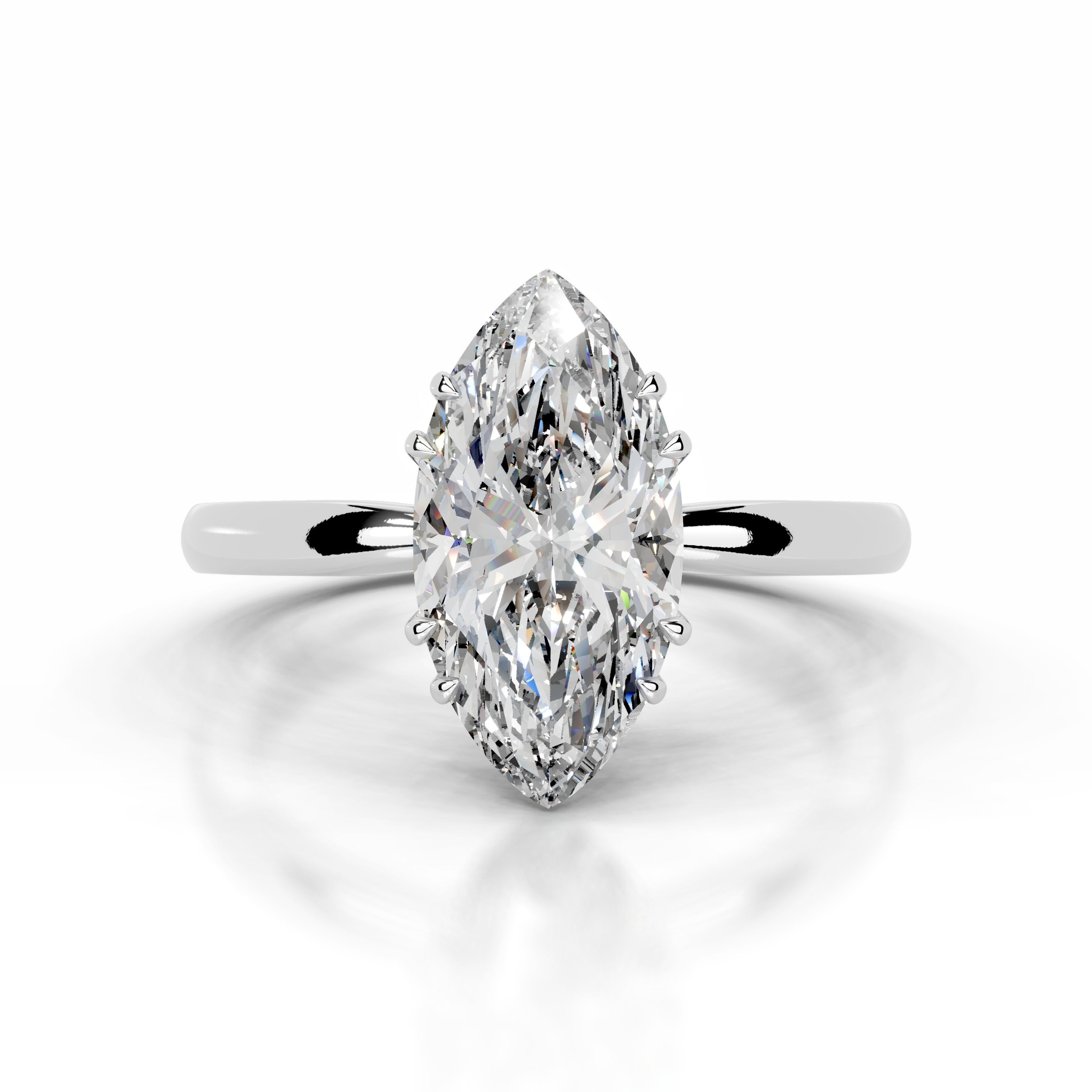 Badia Diamond Engagement Ring - Platinum