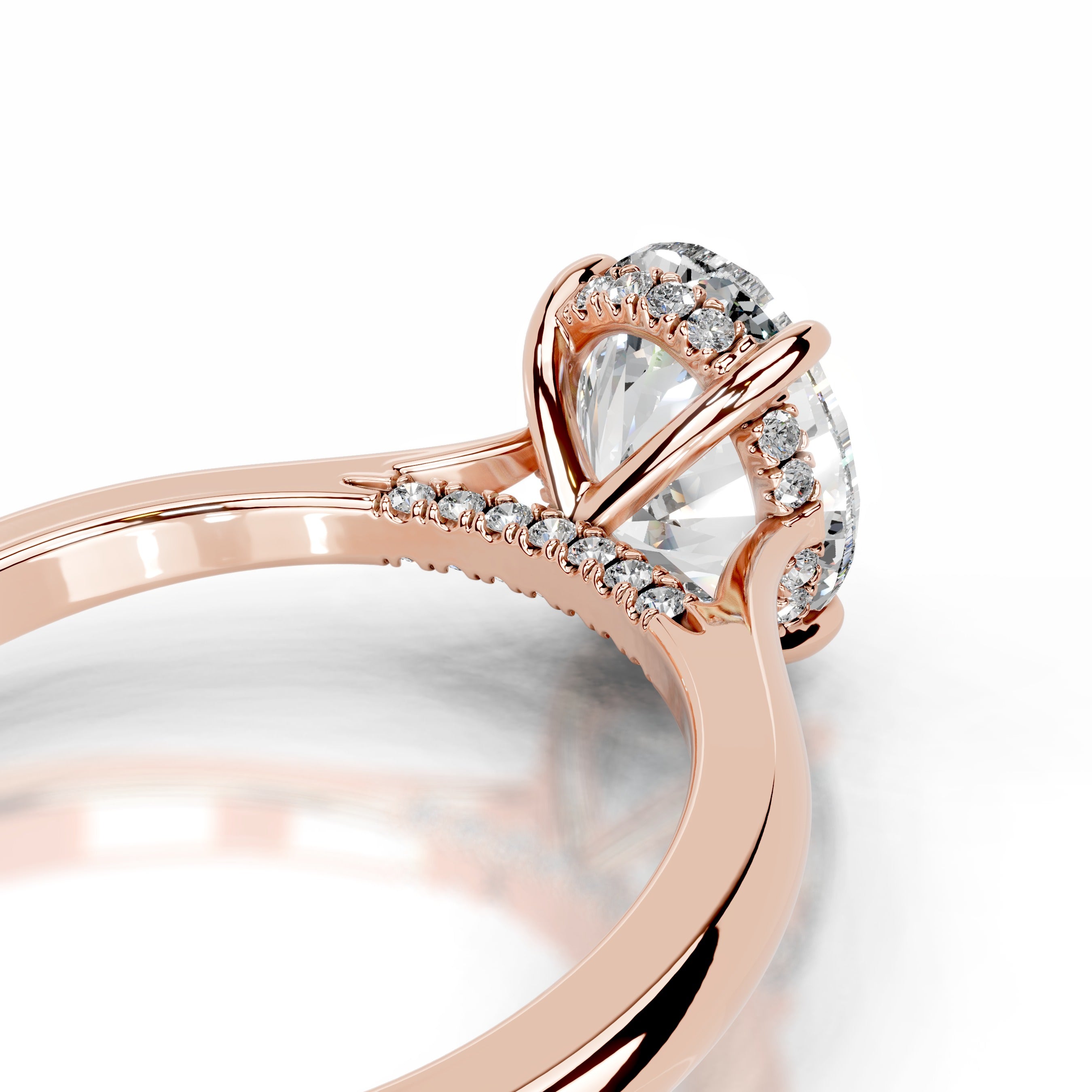 Bahia Diamond Engagement Ring - 14K Rose Gold